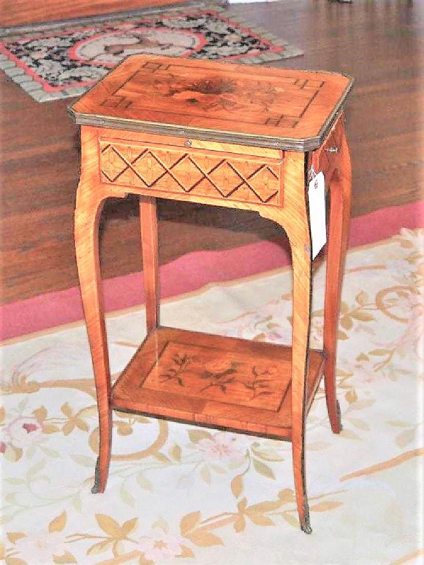 Louis XV Transitional to Louis XVI Style Marquetry Table 4