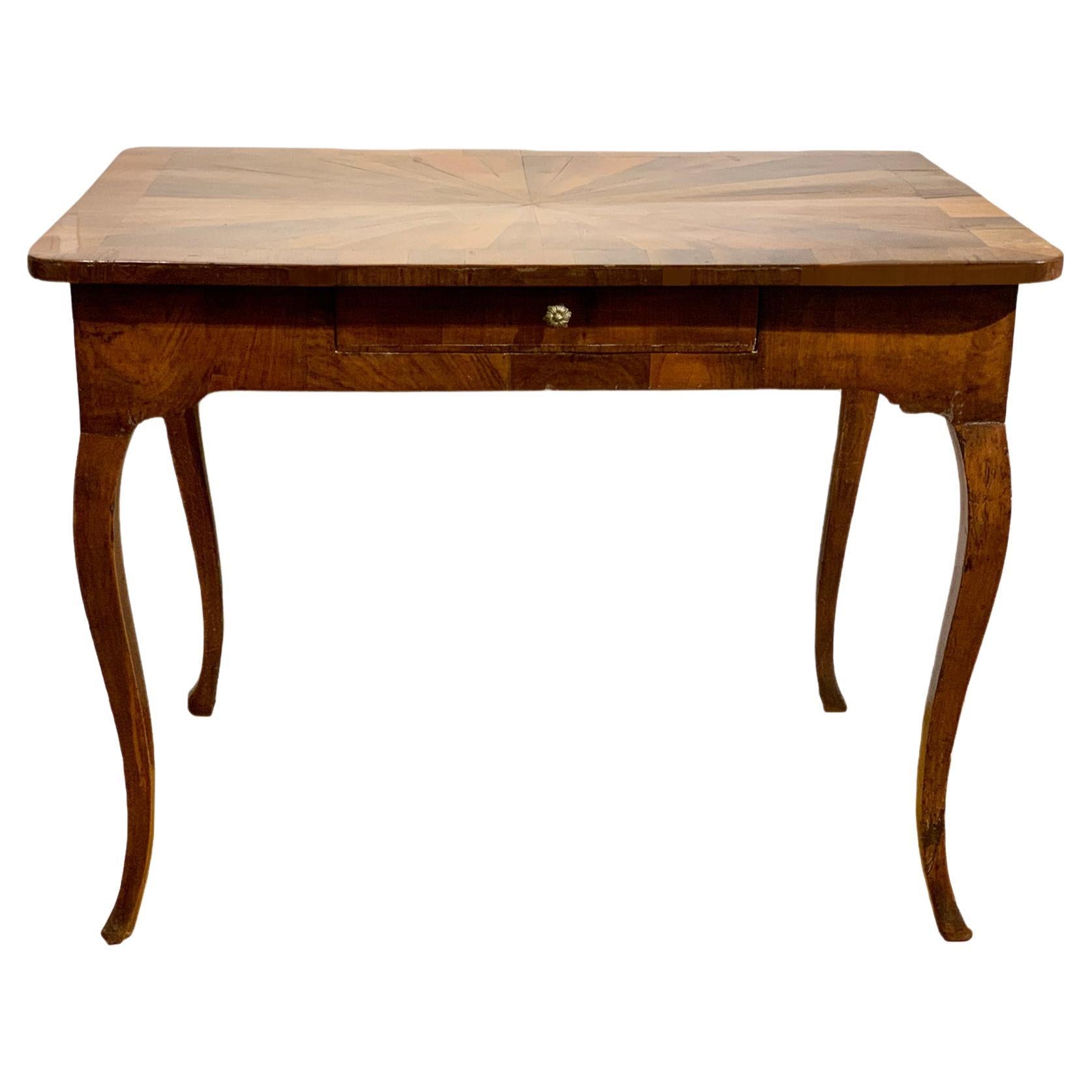 Louis XV Tuscany Walnut Veneered Writing Table For Sale