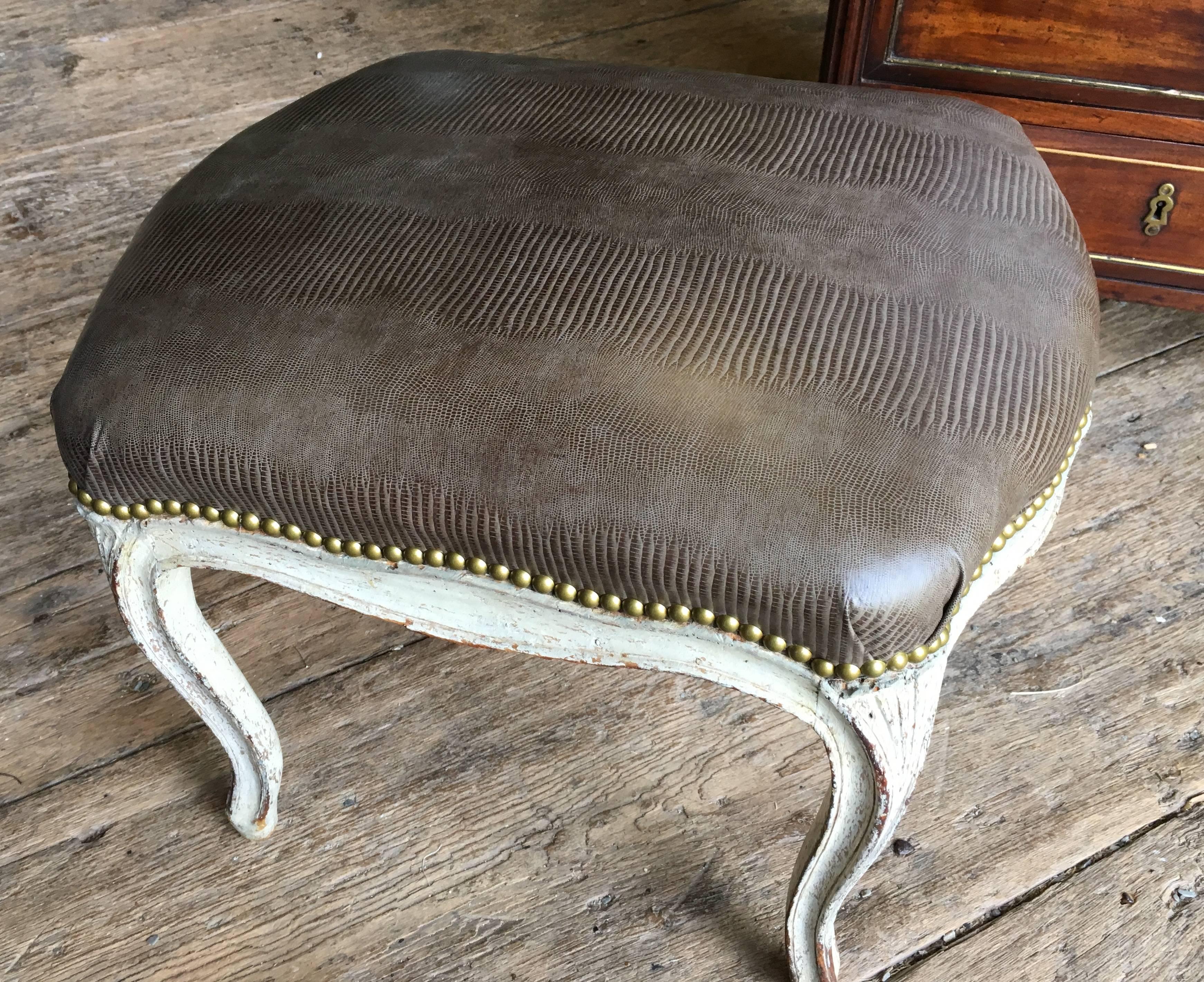 Louis XV Upholstered Bench 1