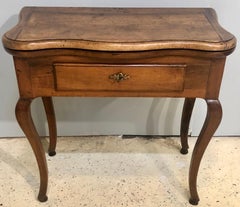 Louis XV Walnut and Fruitwood Game Table, 18th Century