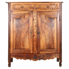 Antique Louis XV Walnut Buffet, Circa 1790