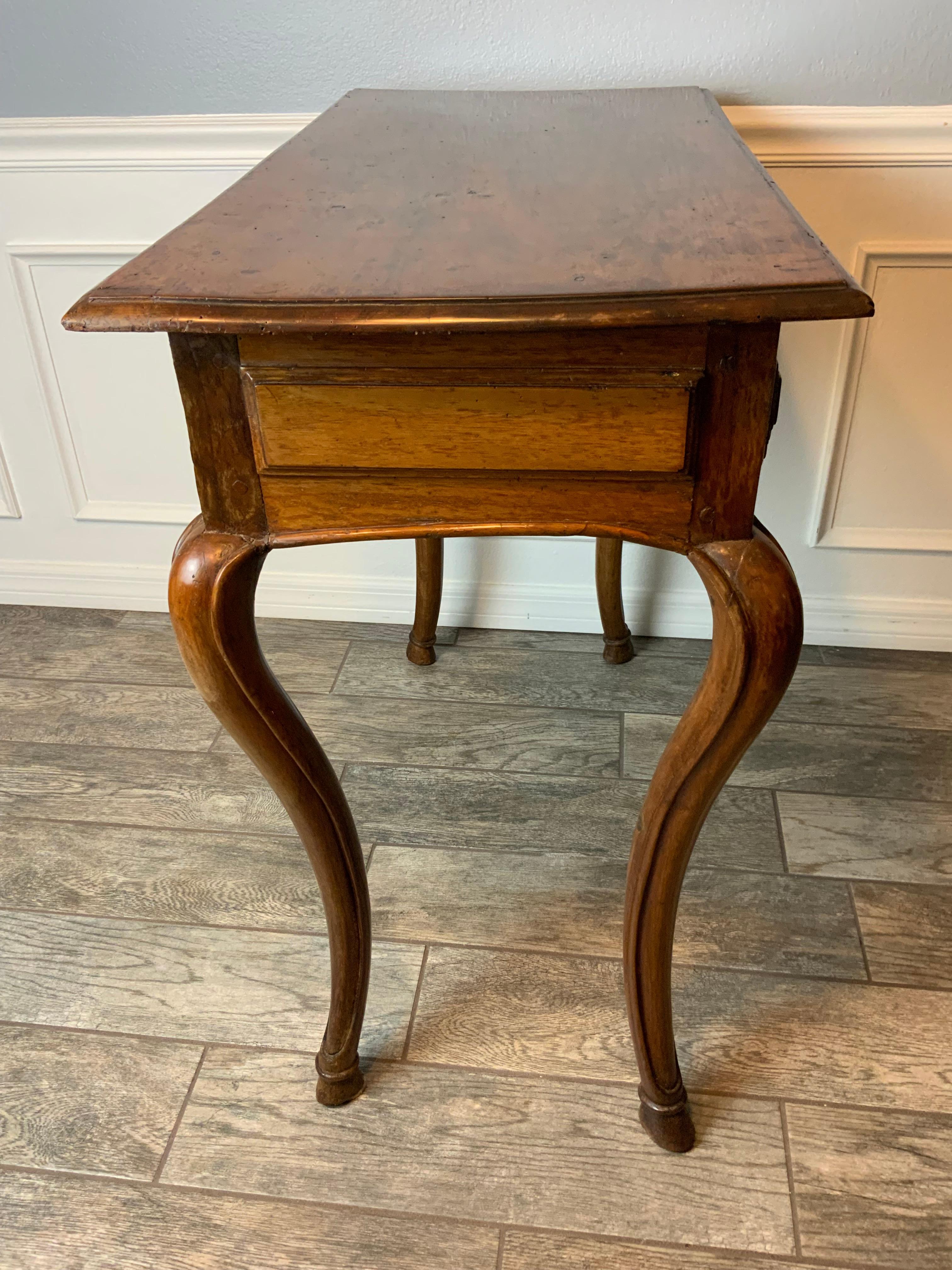 Louis XV Walnut Console Table For Sale 2