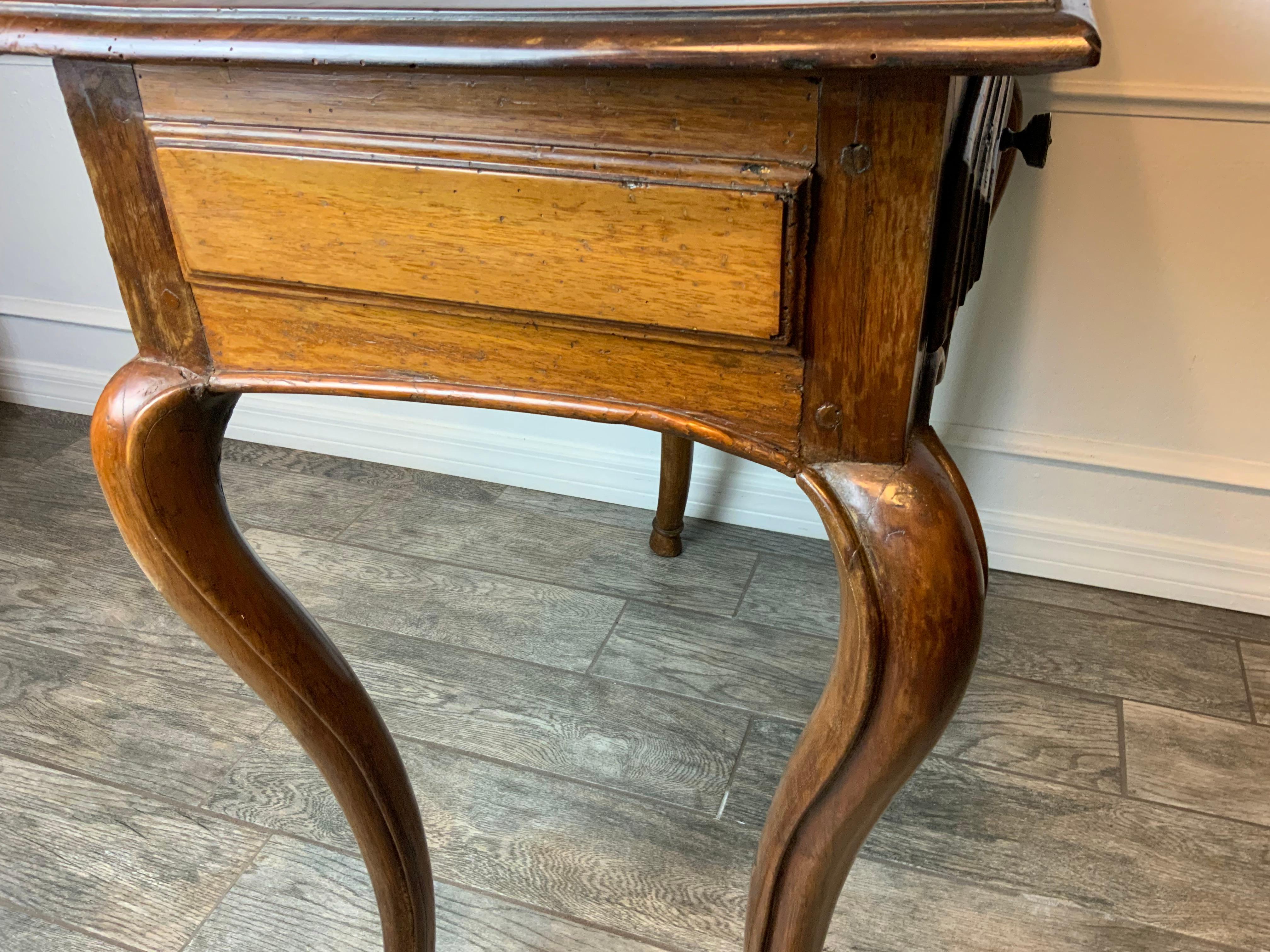 Louis XV Walnut Console Table For Sale 3