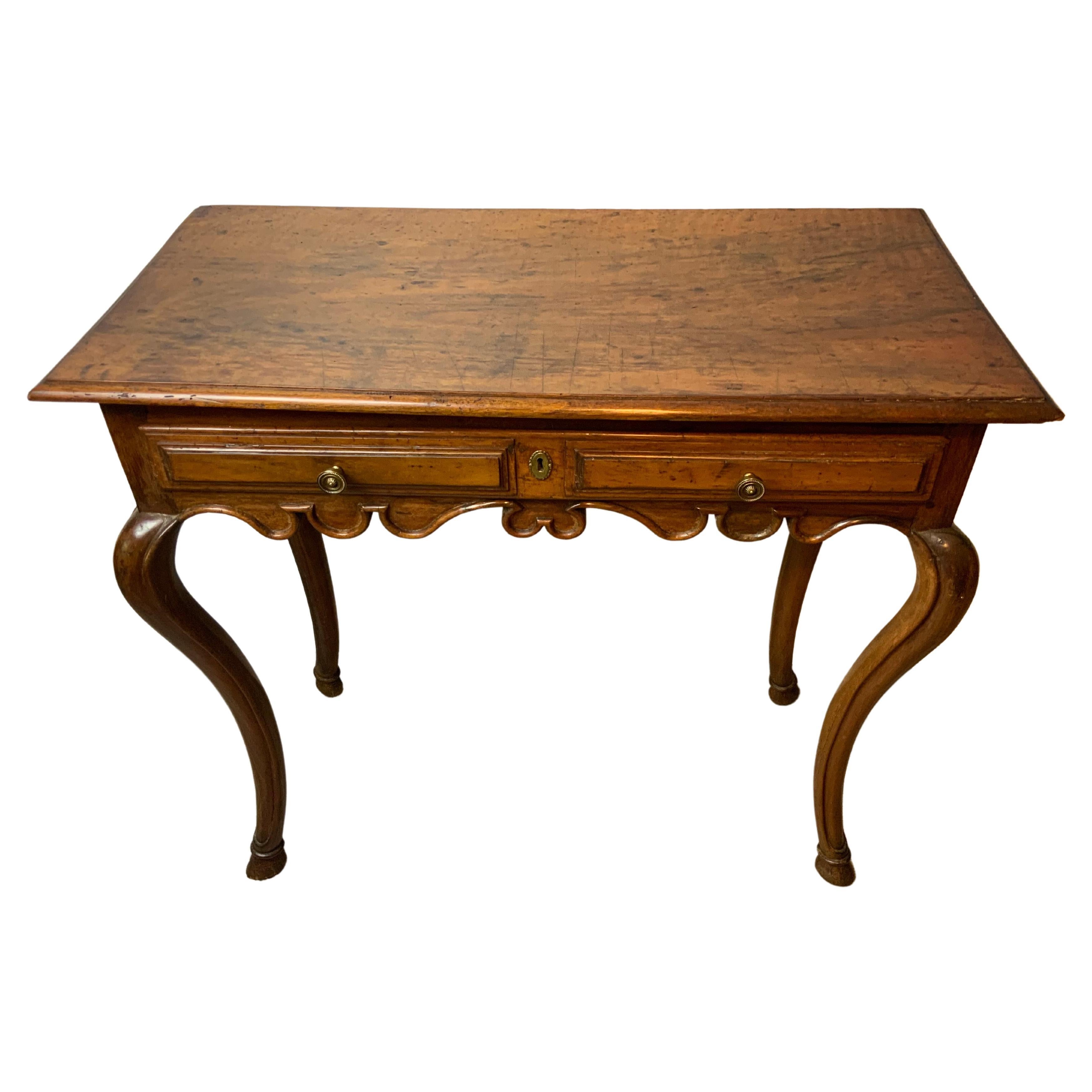 Louis XV Walnut Console Table