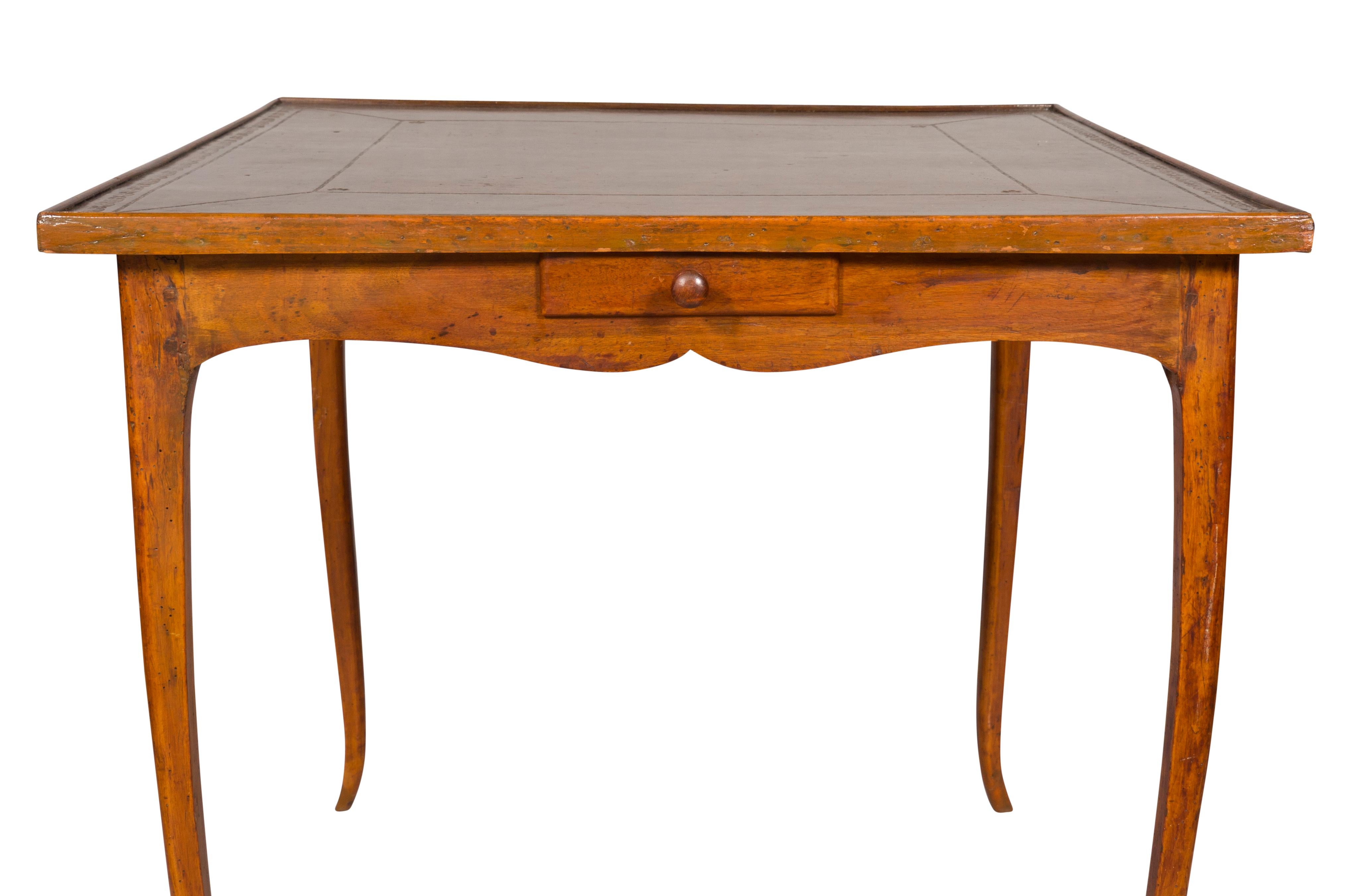 Louis XV Walnut Games Table In Good Condition For Sale In Essex, MA