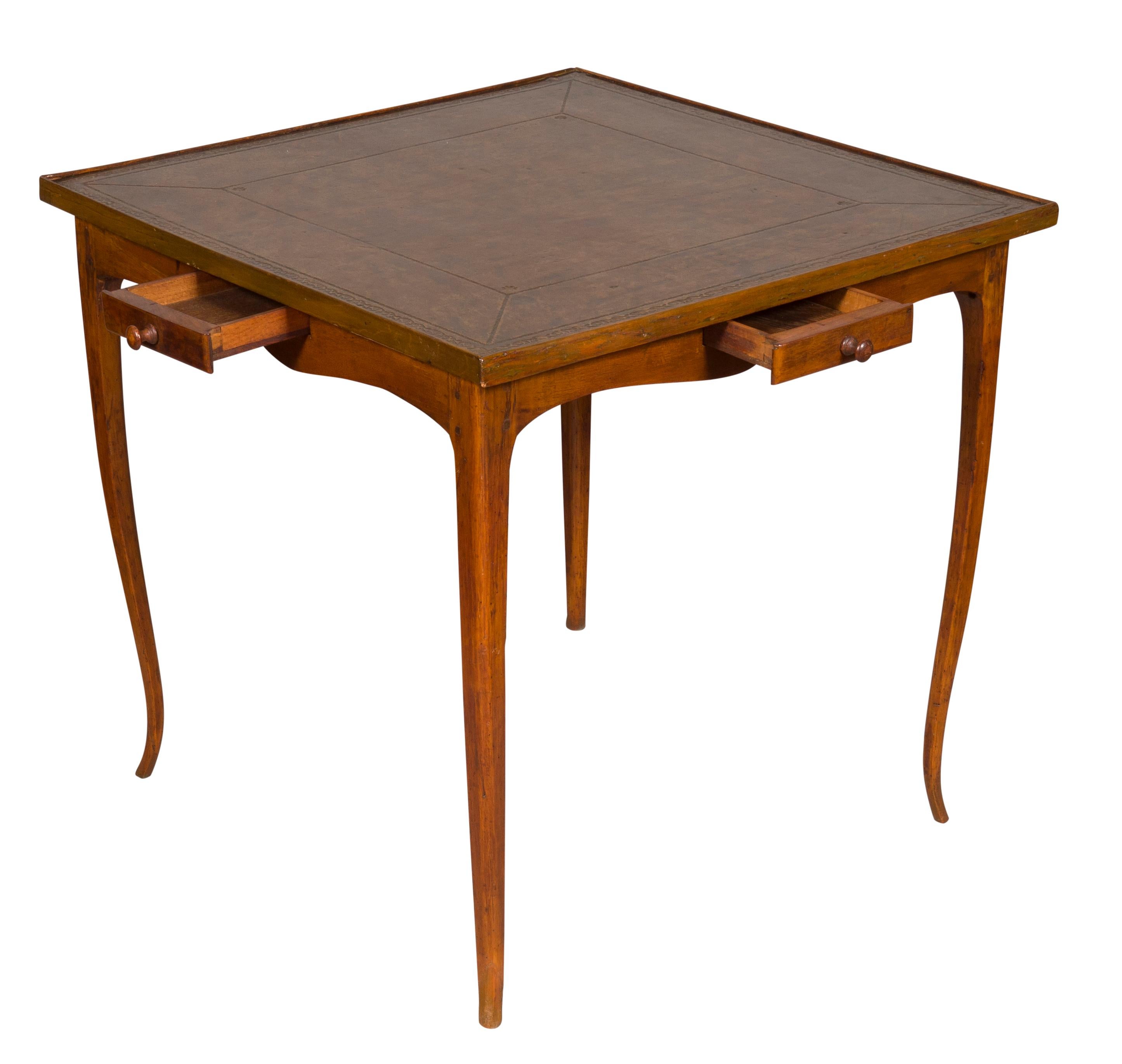 Louis XV Walnut Games Table For Sale 1