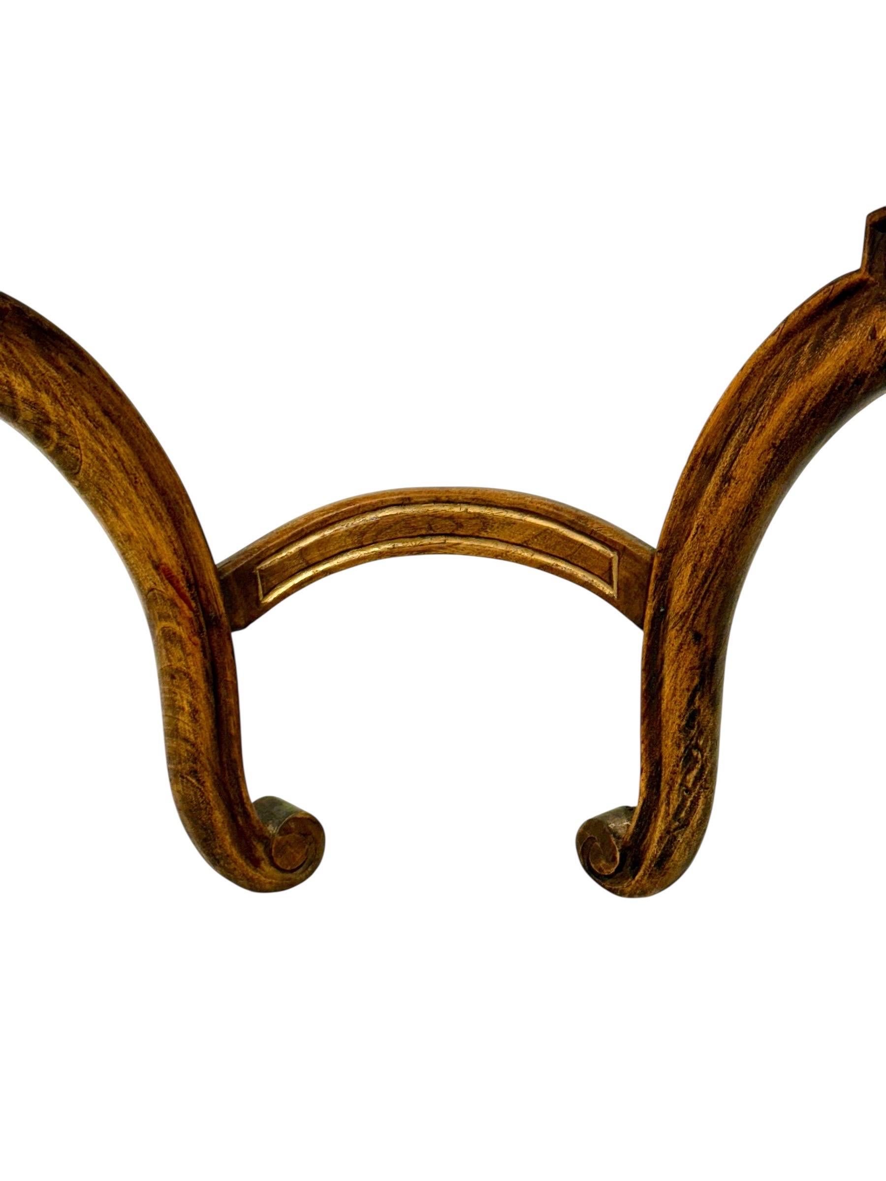 Louis XV Walnut Wall Console with Carrara Marble, c.1890 For Sale 1