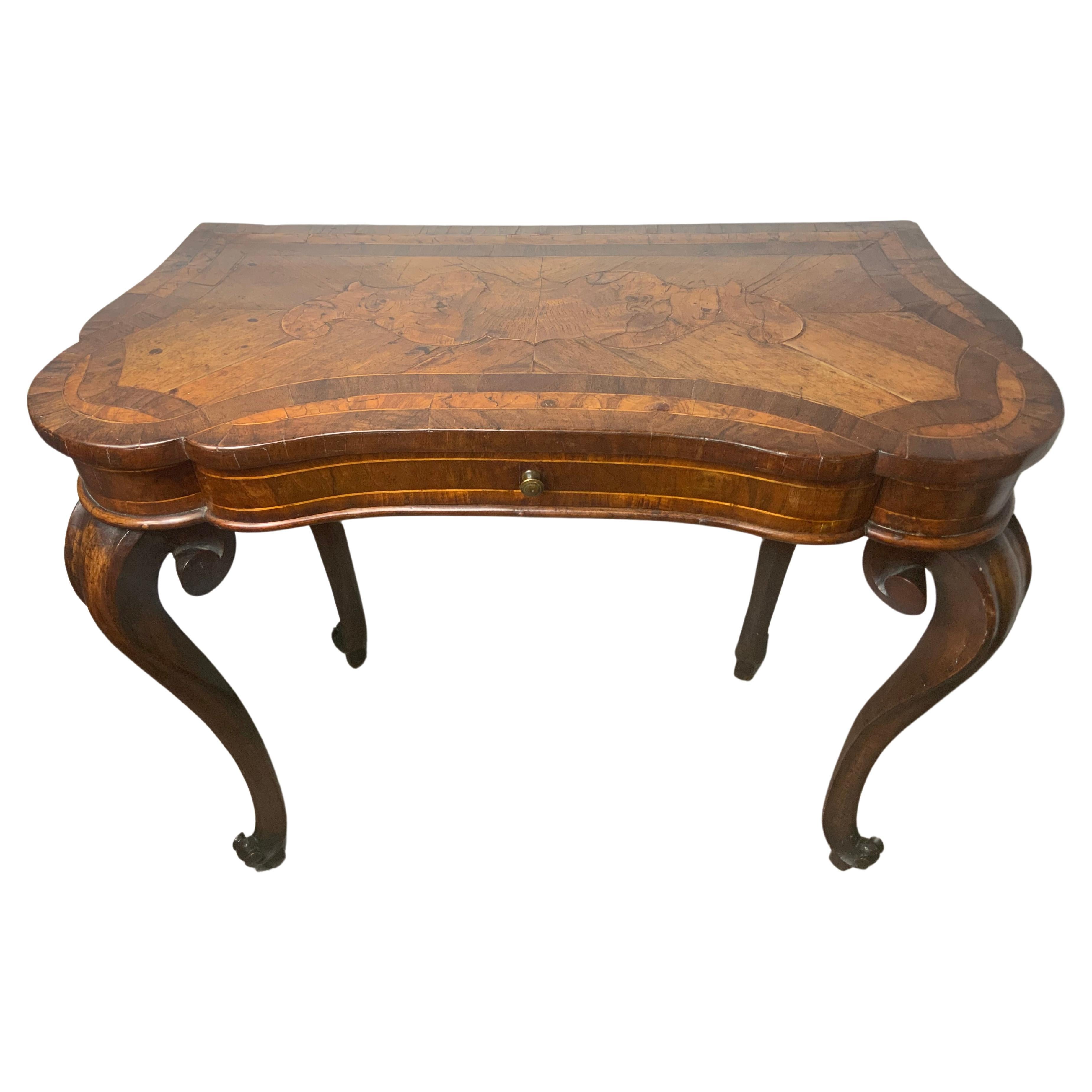 18th Century Walnut Writing Table For Sale