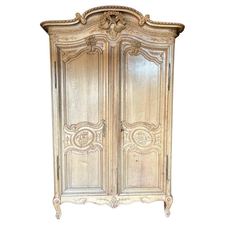 Louis XV Wedding Armoire, Normandy circa 1790 For Sale at 1stDibs