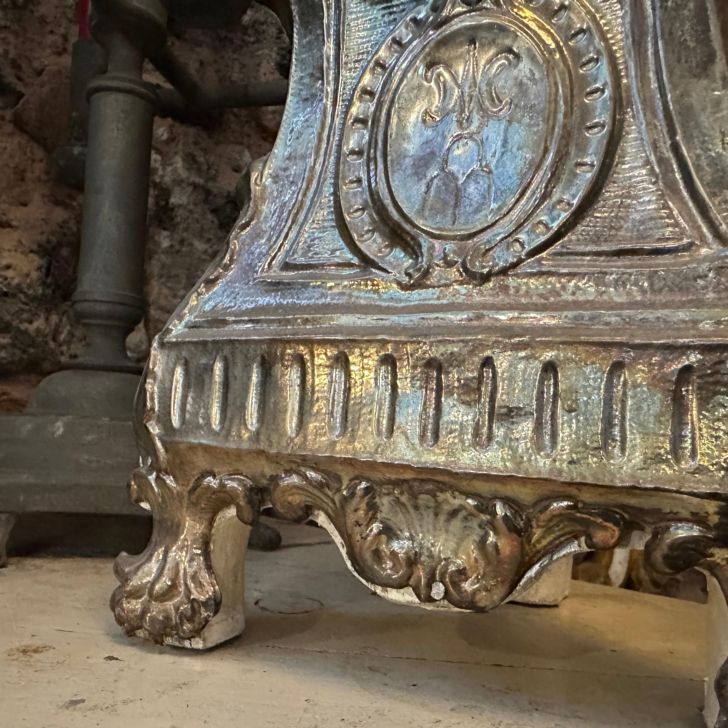 Metallo Torchere italiana in legno e metallo Luigi XV montata come lampada da tavolo in vendita