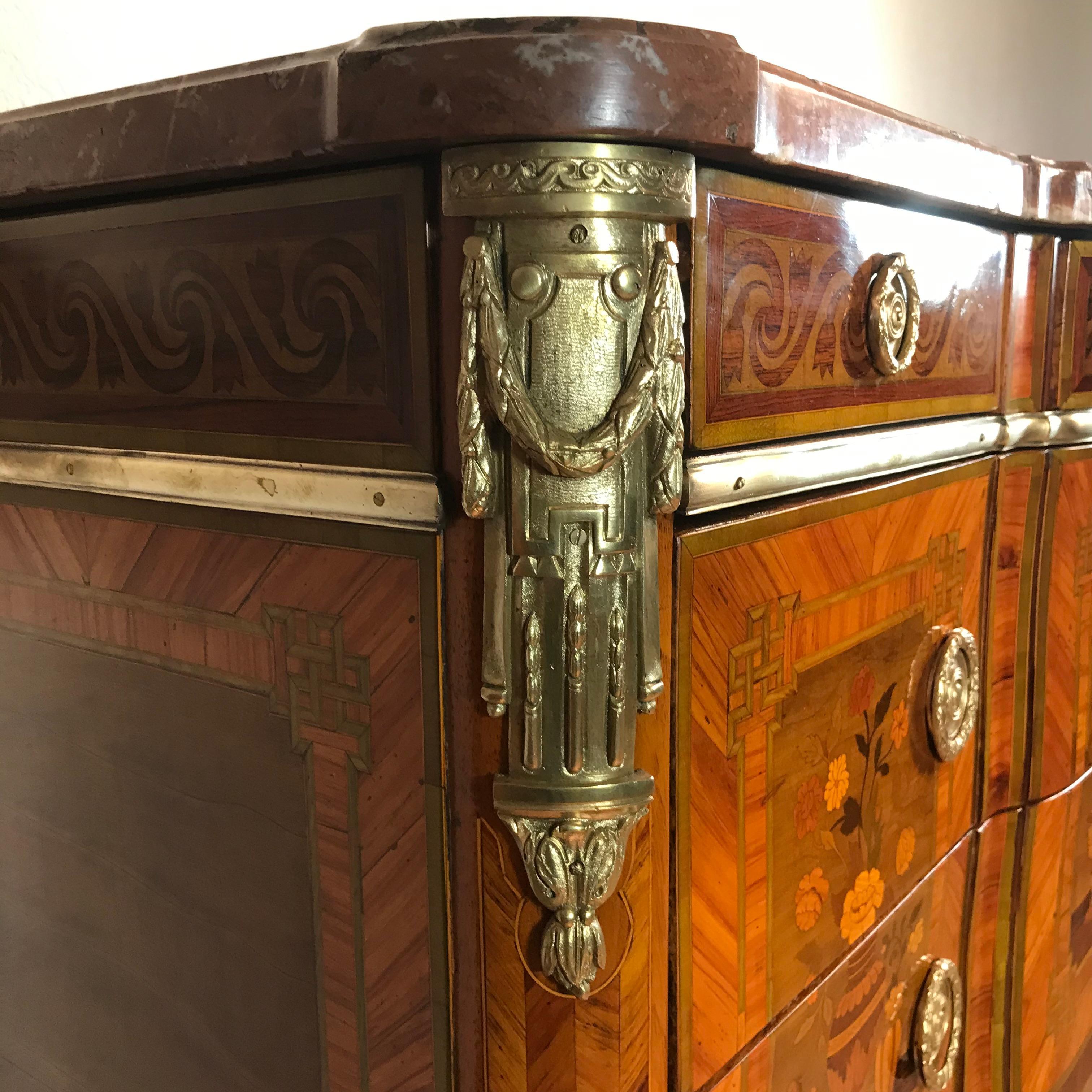 Français Commode de transition Louis XV - XVI, France 1770-80 en vente