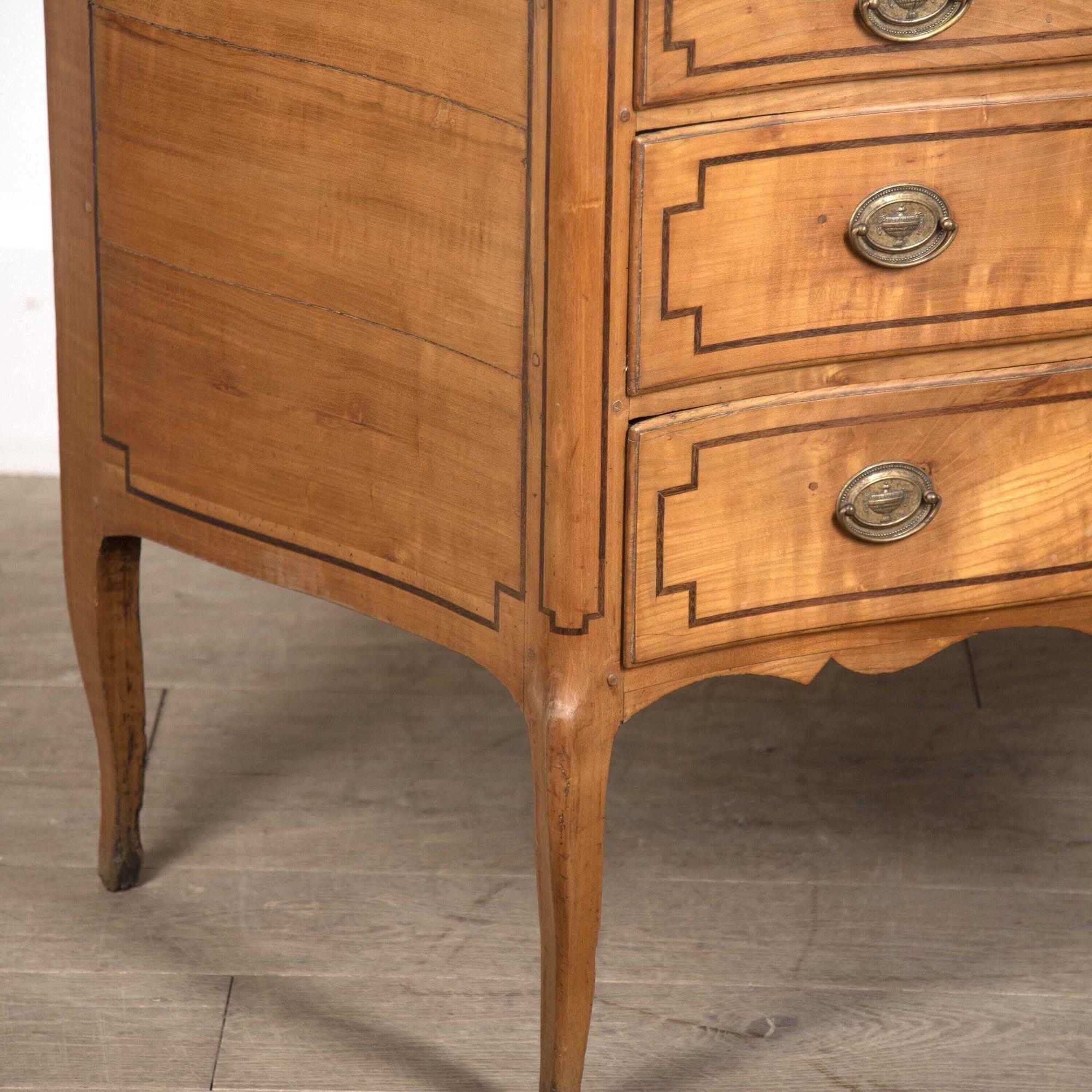 Louis XV/XVI Transitional Satinwood Commode For Sale 2