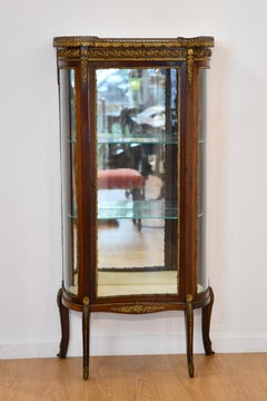Louis XV/XVI Transitional Style Mahogany Vitrine