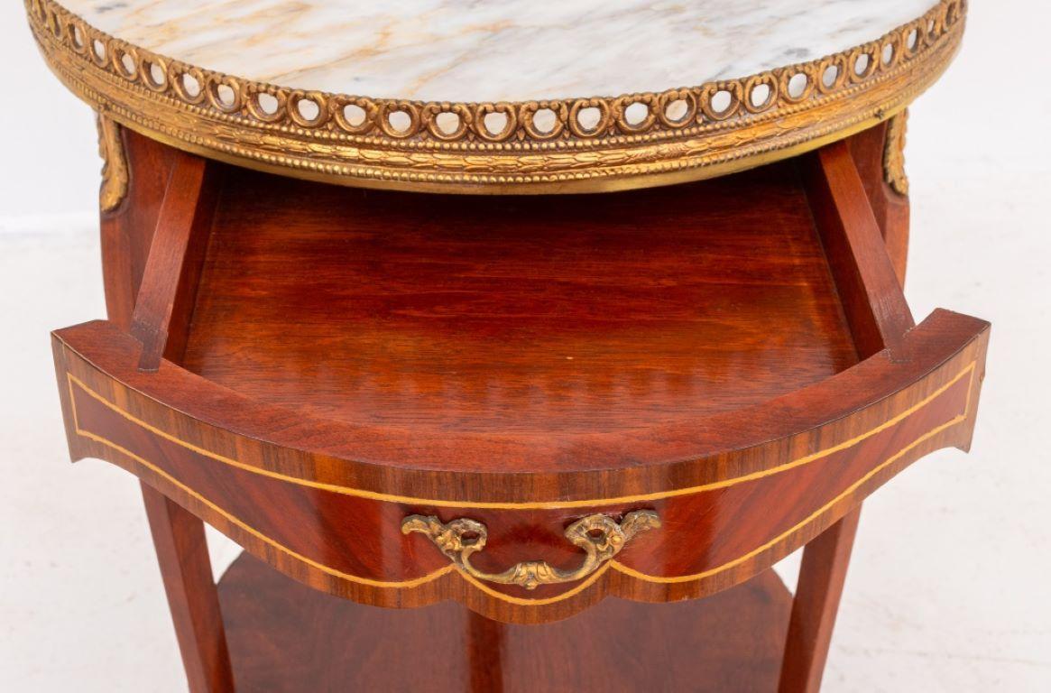 Louis XV / XVI Transitional Style Side Table In Fair Condition For Sale In New York, NY