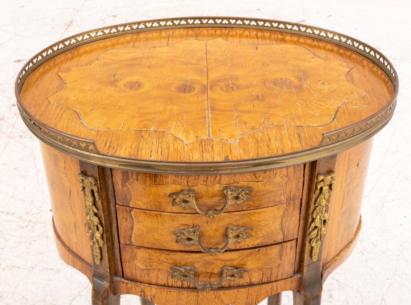 20th Century Louis XV/XVI Transitional Style Side Table For Sale