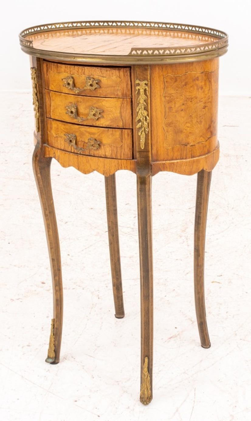 Louis XV/XVI Transitional Style Side Table For Sale 1