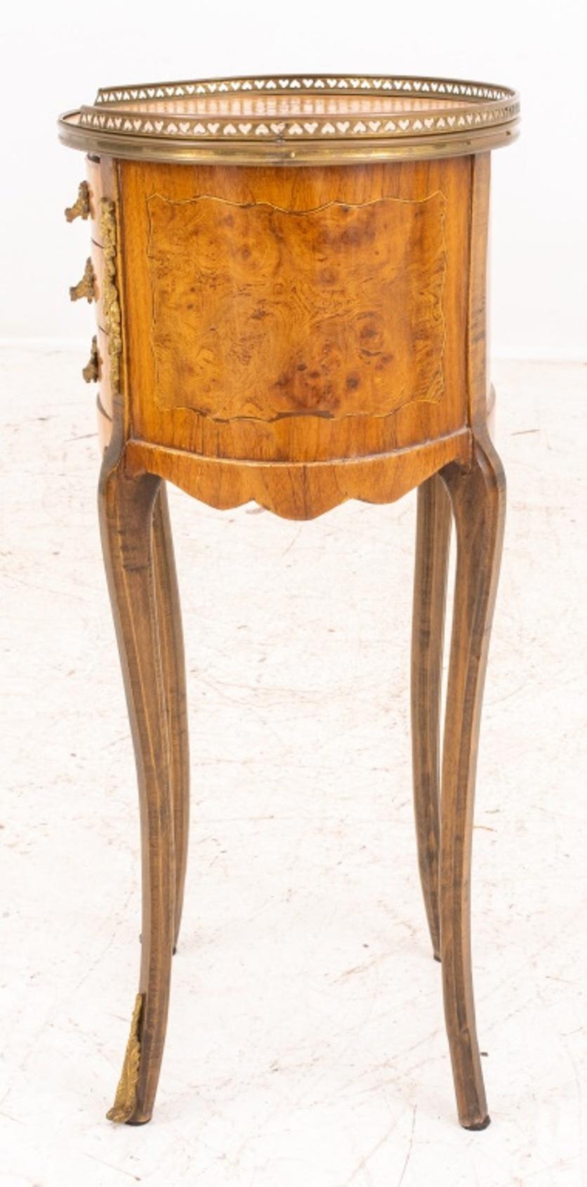 Louis XV/XVI Transitional Style Side Table For Sale 4