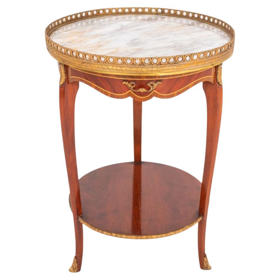 Louis XV / XVI Transitional Style Side Table For Sale
