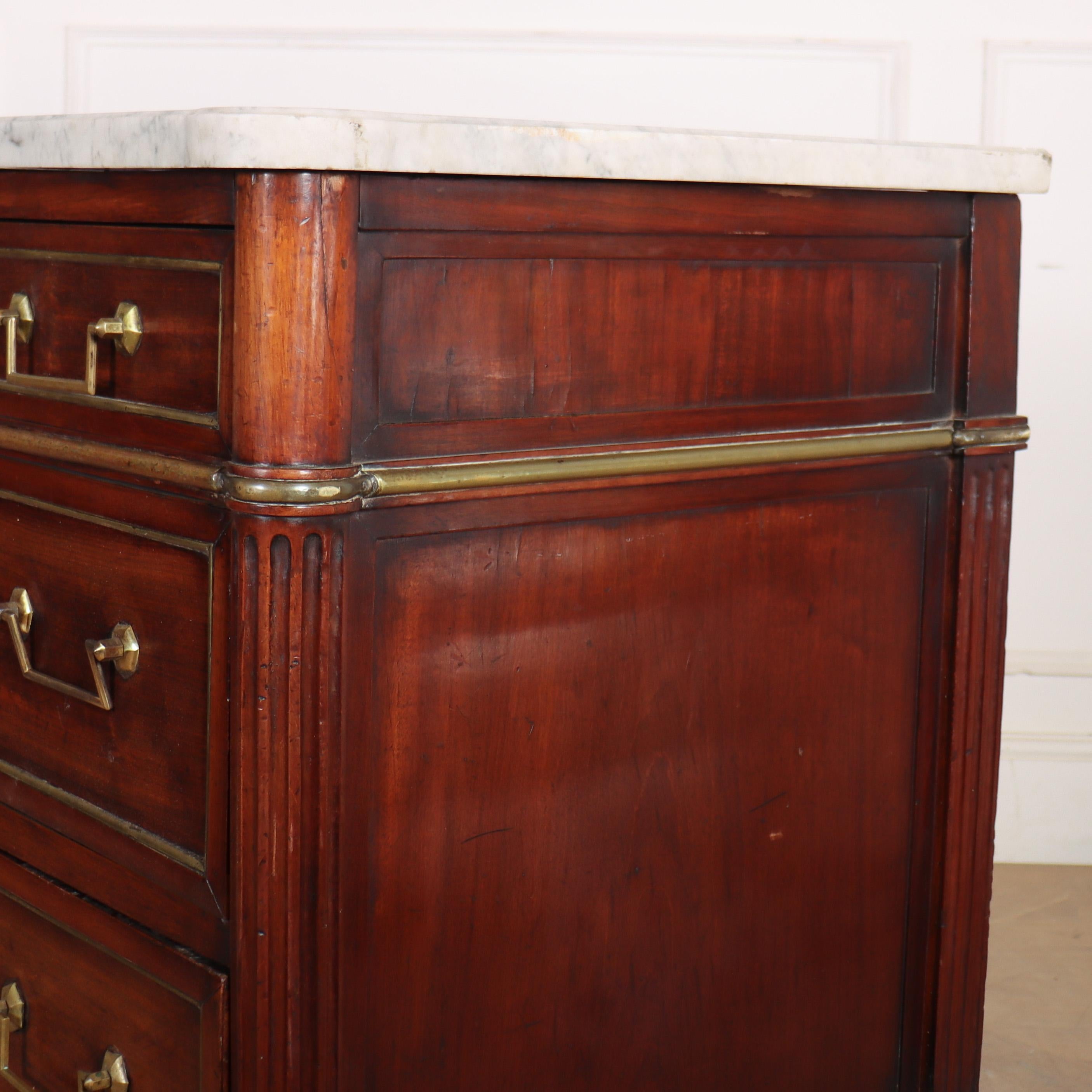 Louis XVI 18th Century French Fruitwood Commode For Sale 4