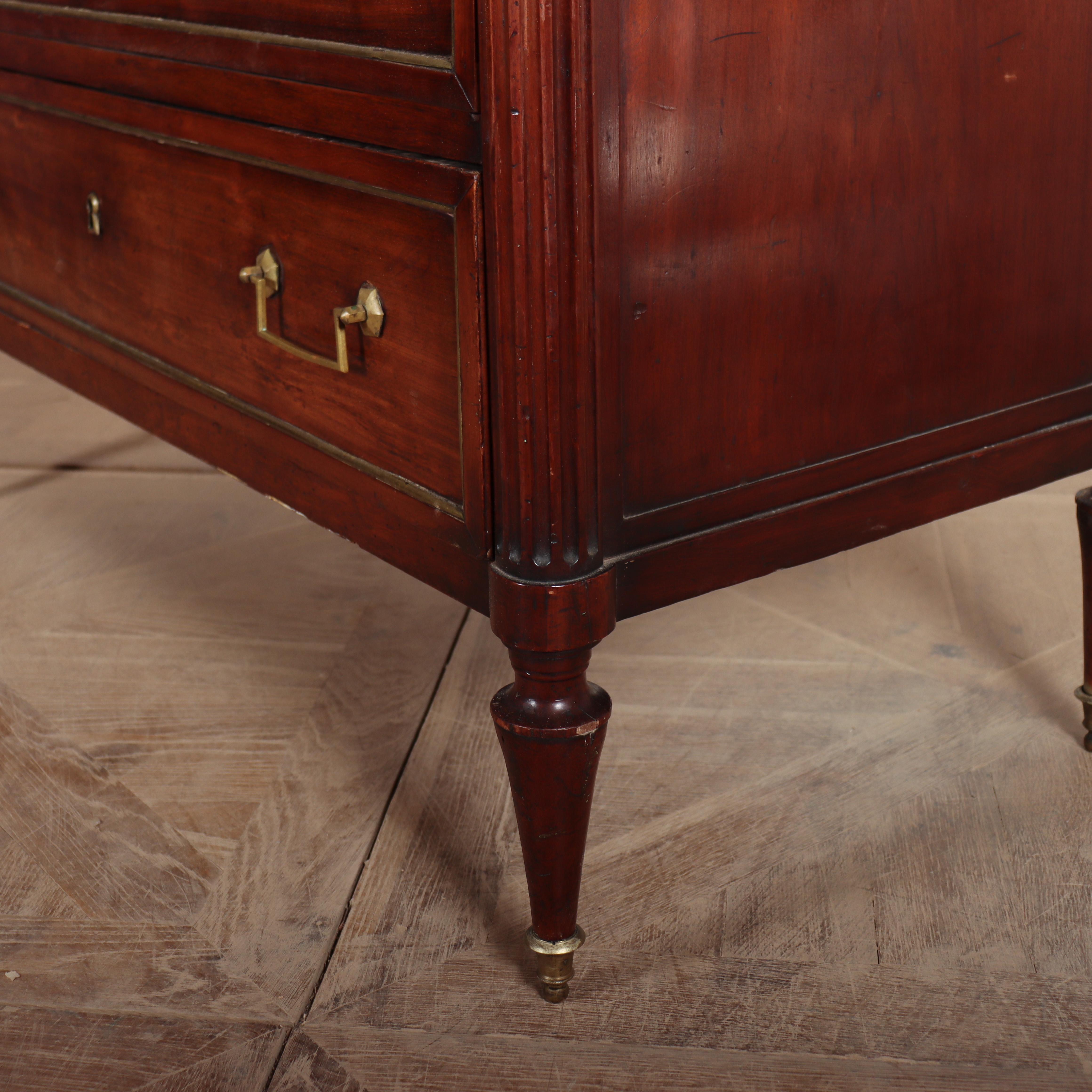 Louis XVI 18th Century French Fruitwood Commode For Sale 5