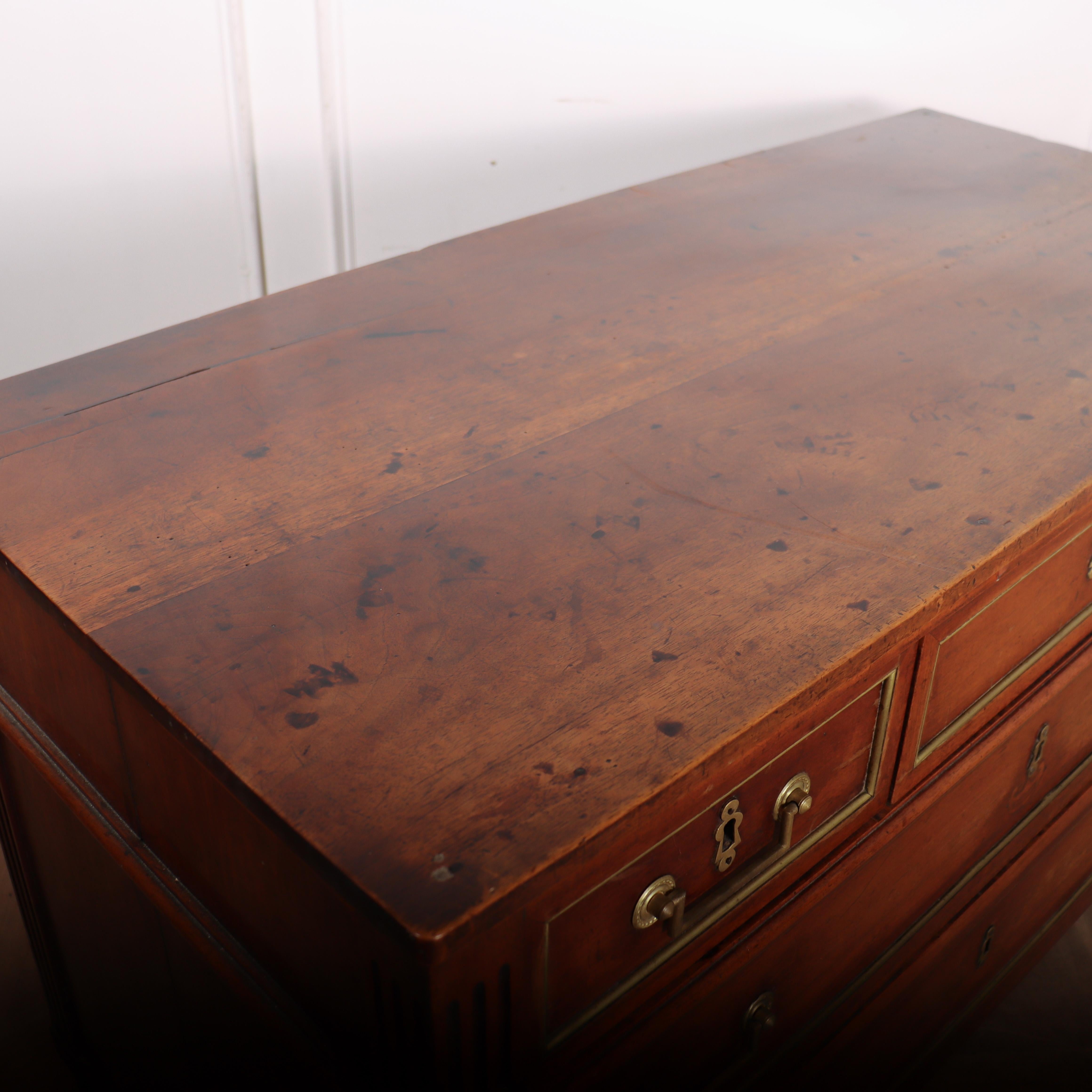 Louis XVI 18th Century French Fruitwood Commode For Sale 6