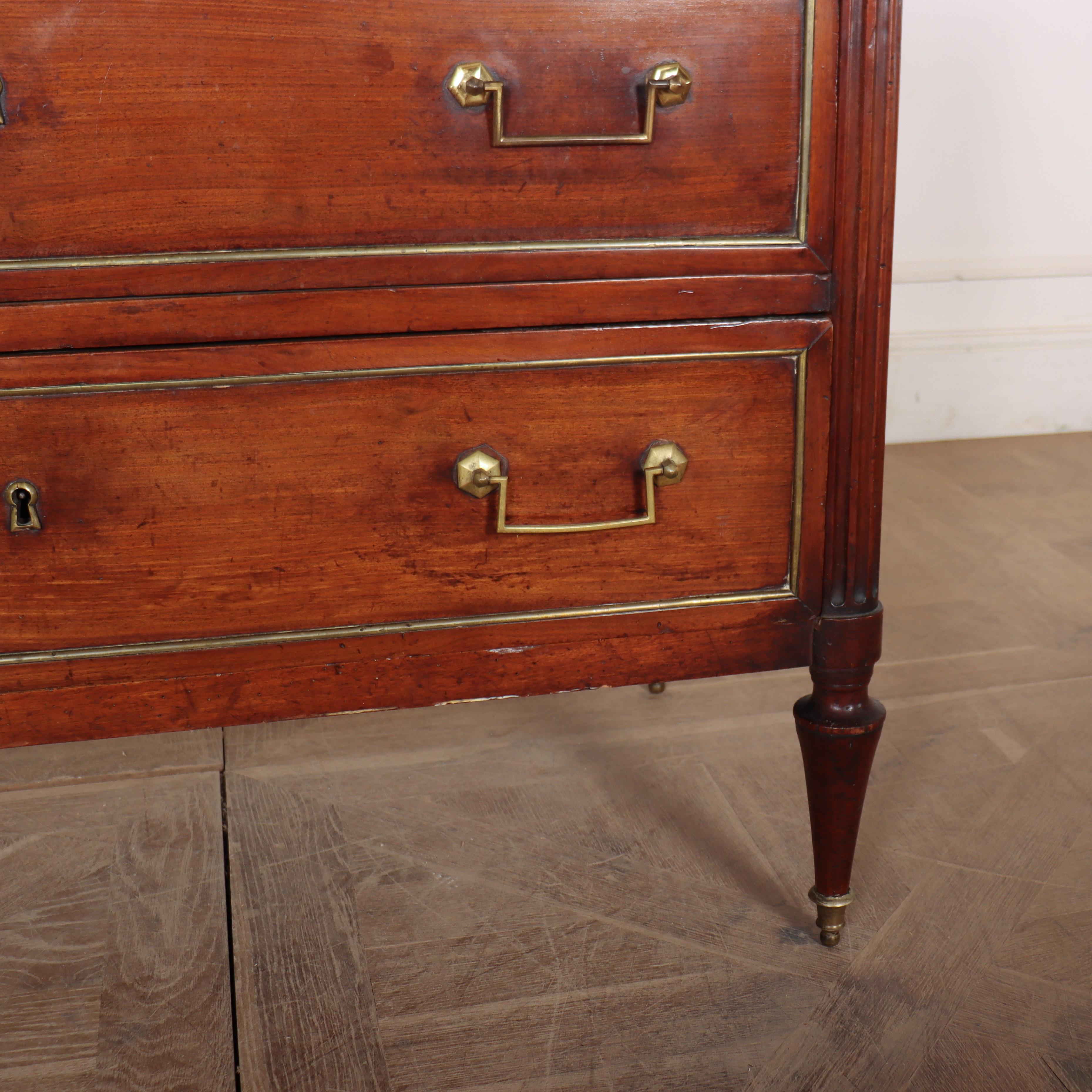 18th Century and Earlier Louis XVI 18th Century French Fruitwood Commode For Sale