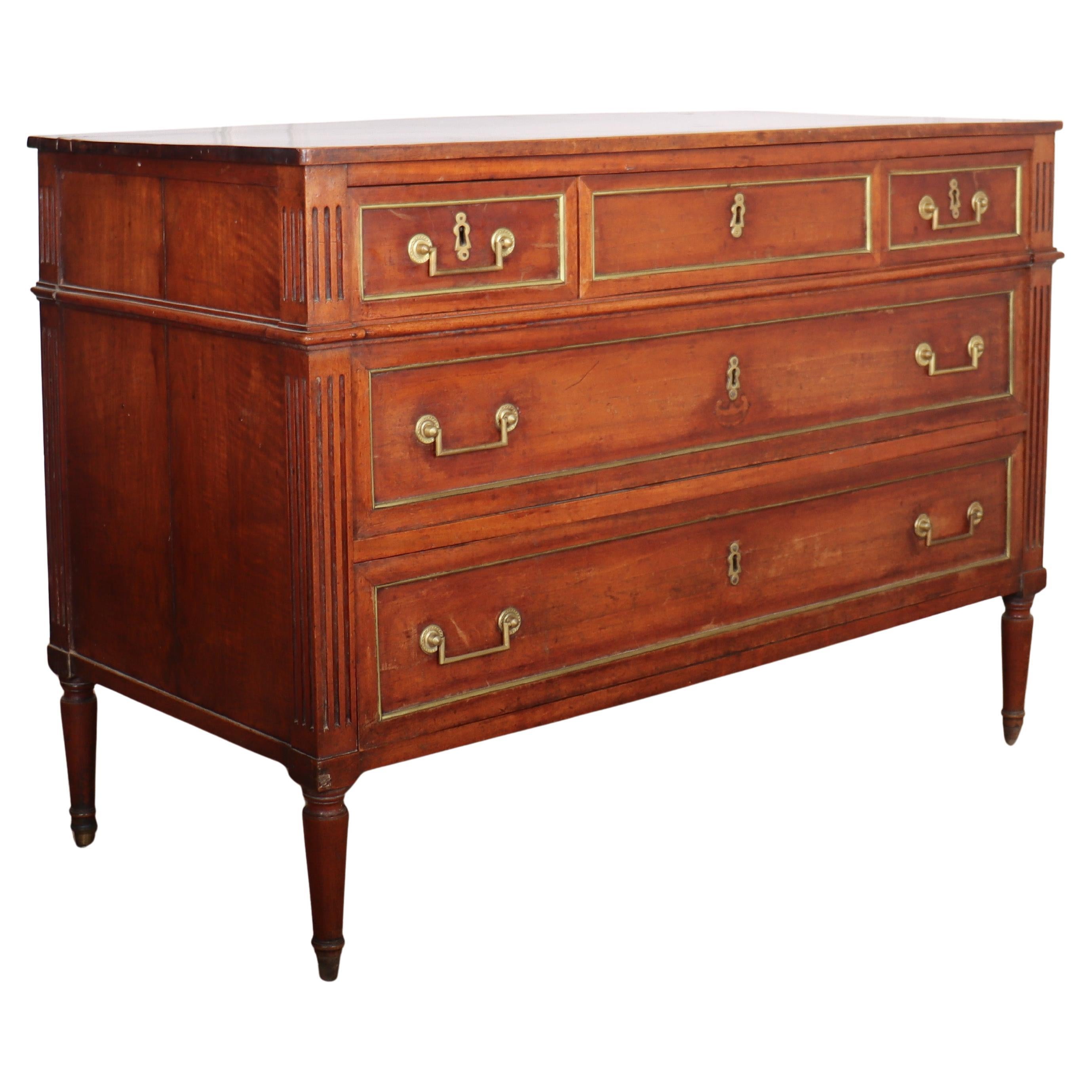 Louis XVI 18th Century French Fruitwood Commode