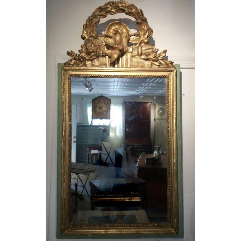 Louis XVI 18th Century French Provincial Mirror In Good Condition In Doylestown, PA