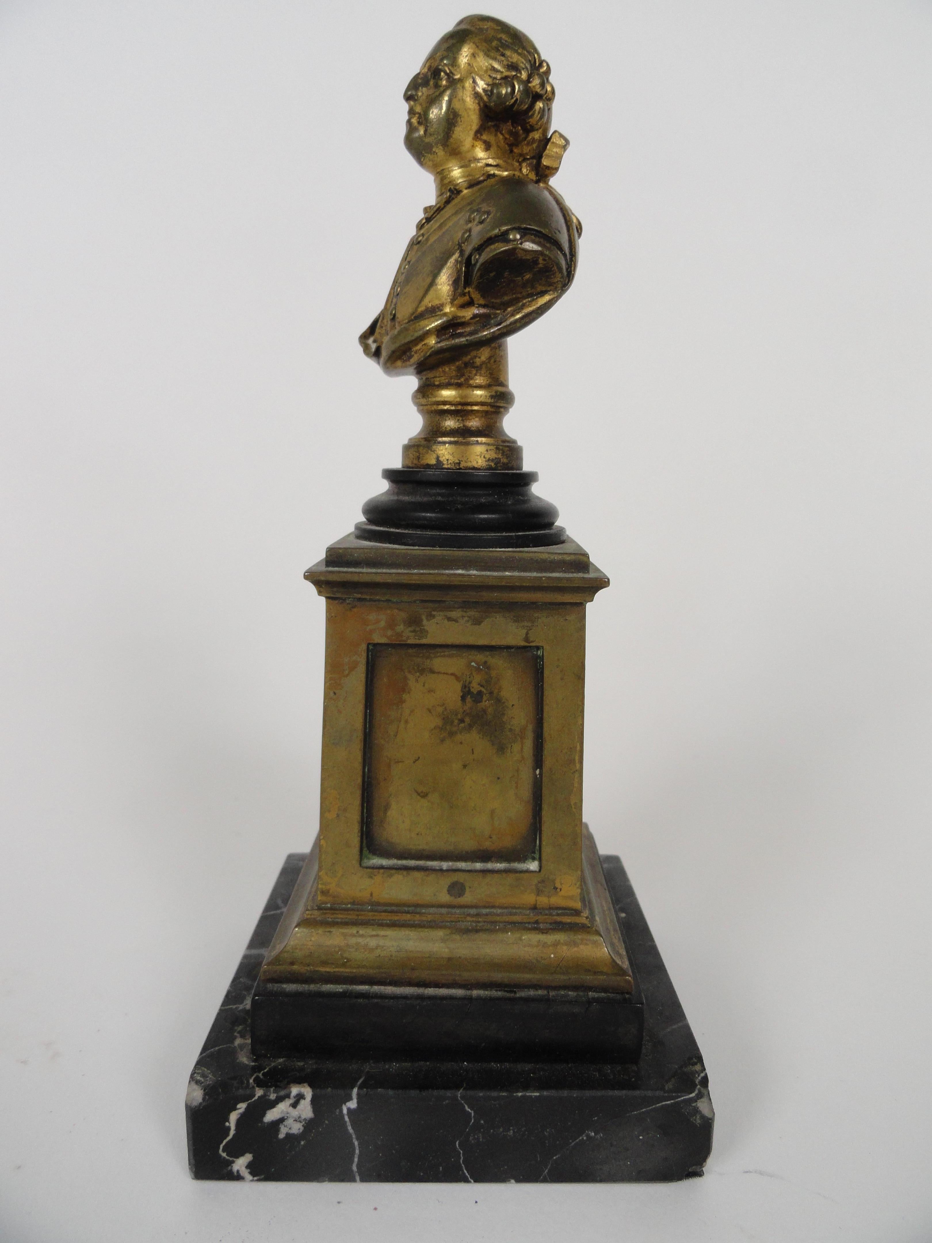 Louis XVI 19th Century Bronze Bust (Neoklassisch) im Angebot