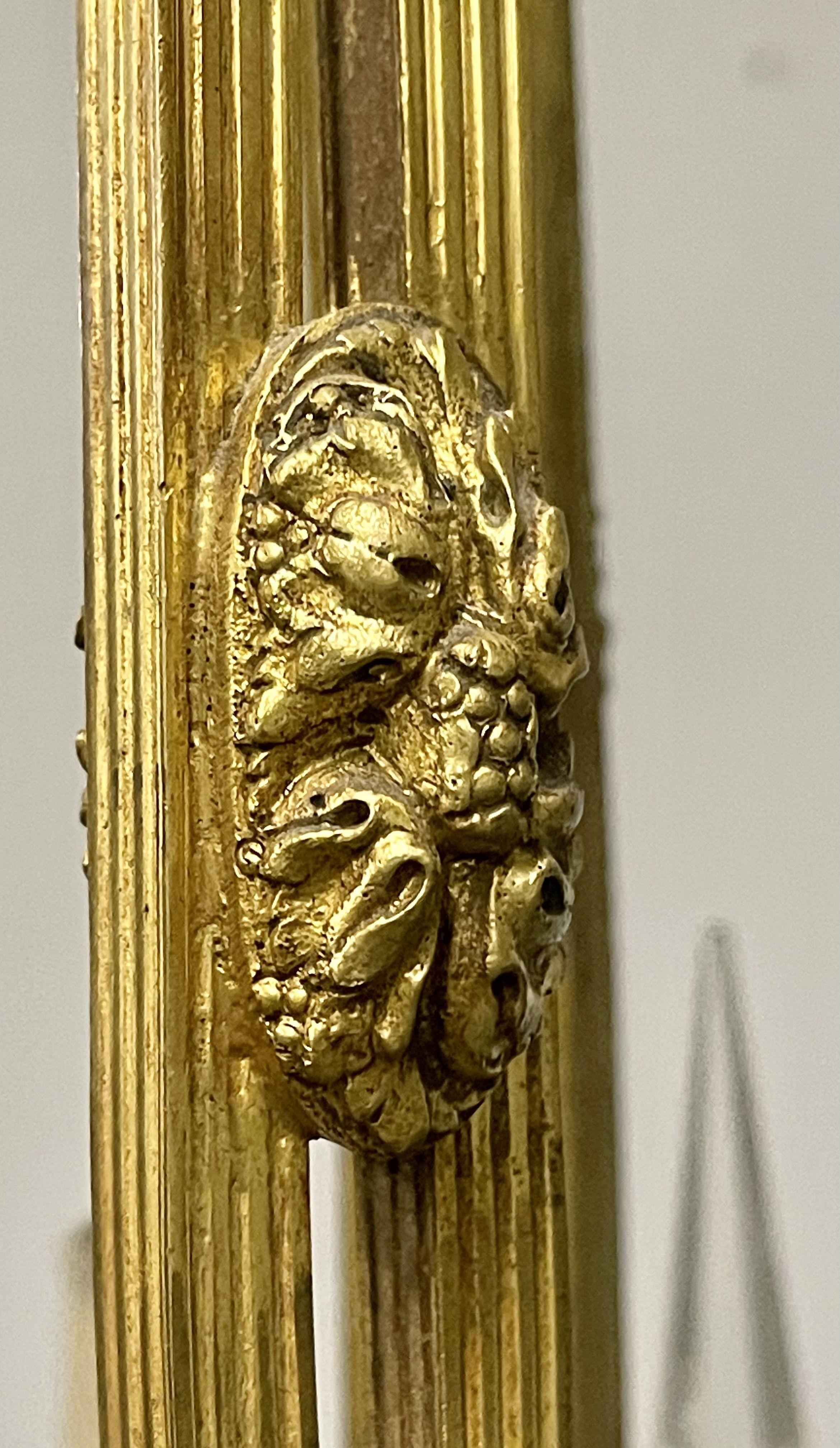 Lustre Louis XVI du 19ème siècle en bronze doré, six lumières, pièce de succession en vente 10