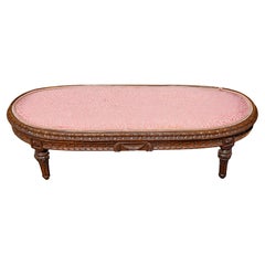Louis XVI  19ème siècle français  Tabouret 35" de large
