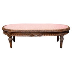 Louis XVI  19th Century French  Footstool 35" Wide