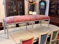 Louis XVI 19th Century Painted Banquette