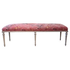 Louis XVI 19th Century Painted Banquette