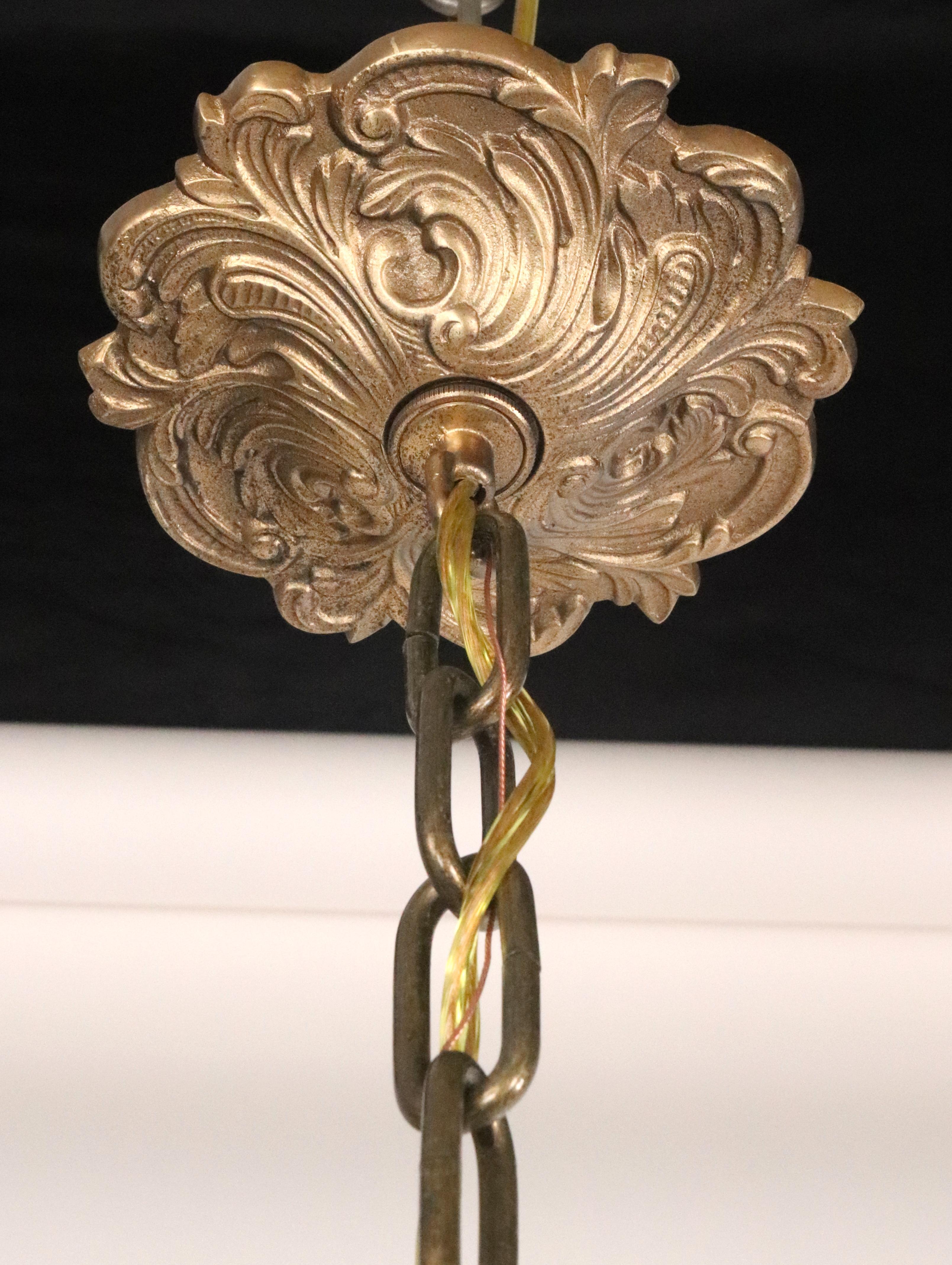 Lampadario Luigi XVI in bronzo con ametista e cristallo trasparente in vendita 8