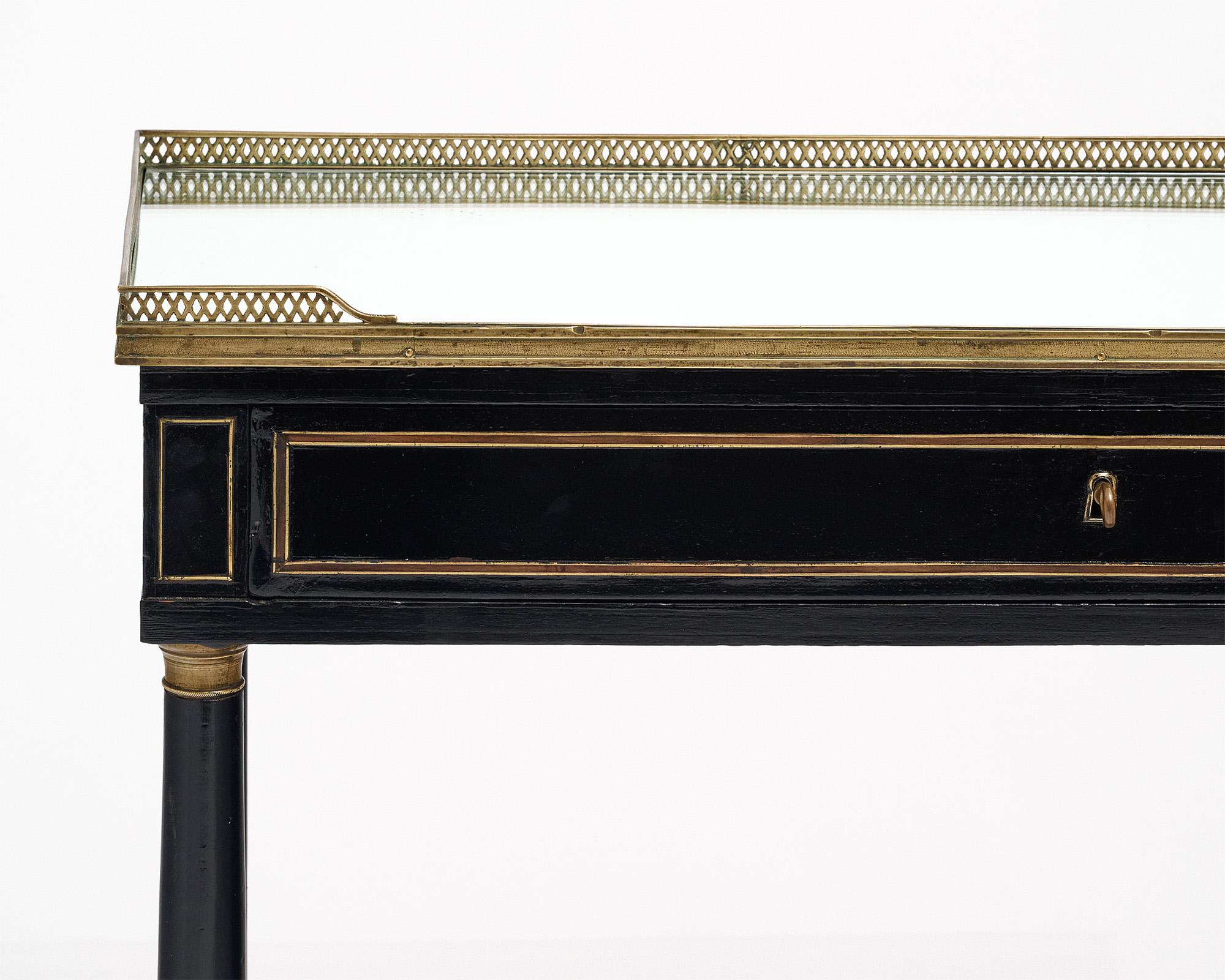 Late 19th Century Louis XVI Antique Ebonized Console For Sale