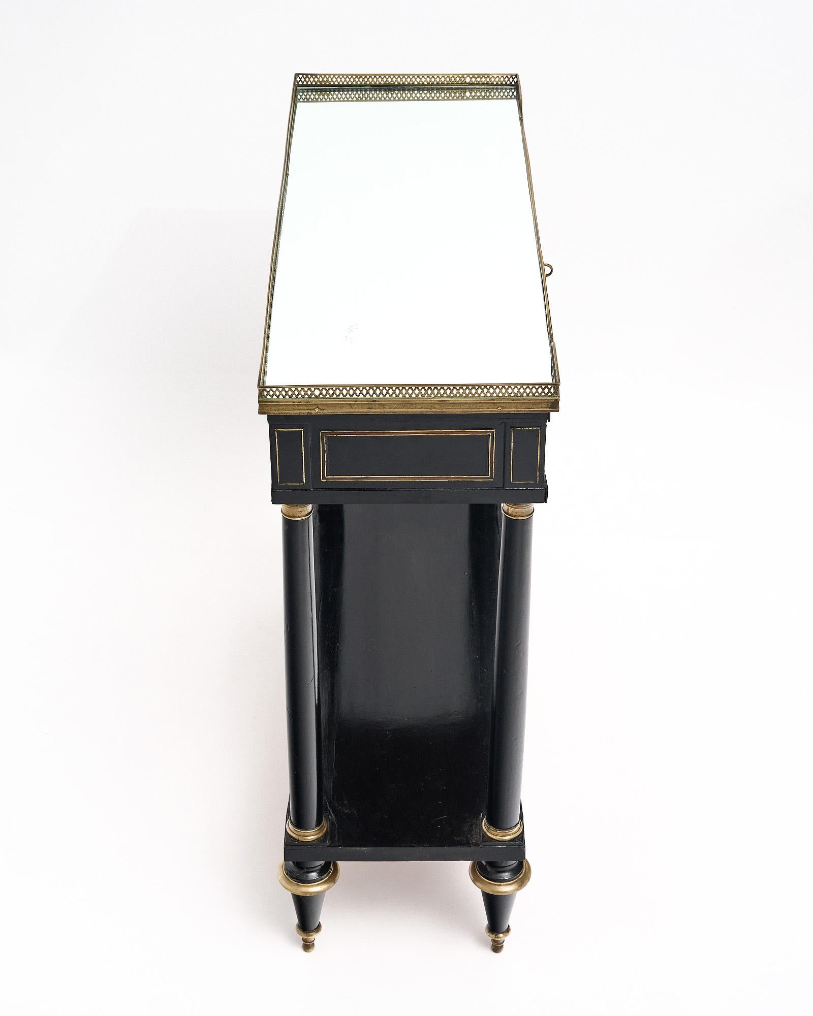 Louis XVI Antique Ebonized Console For Sale 2
