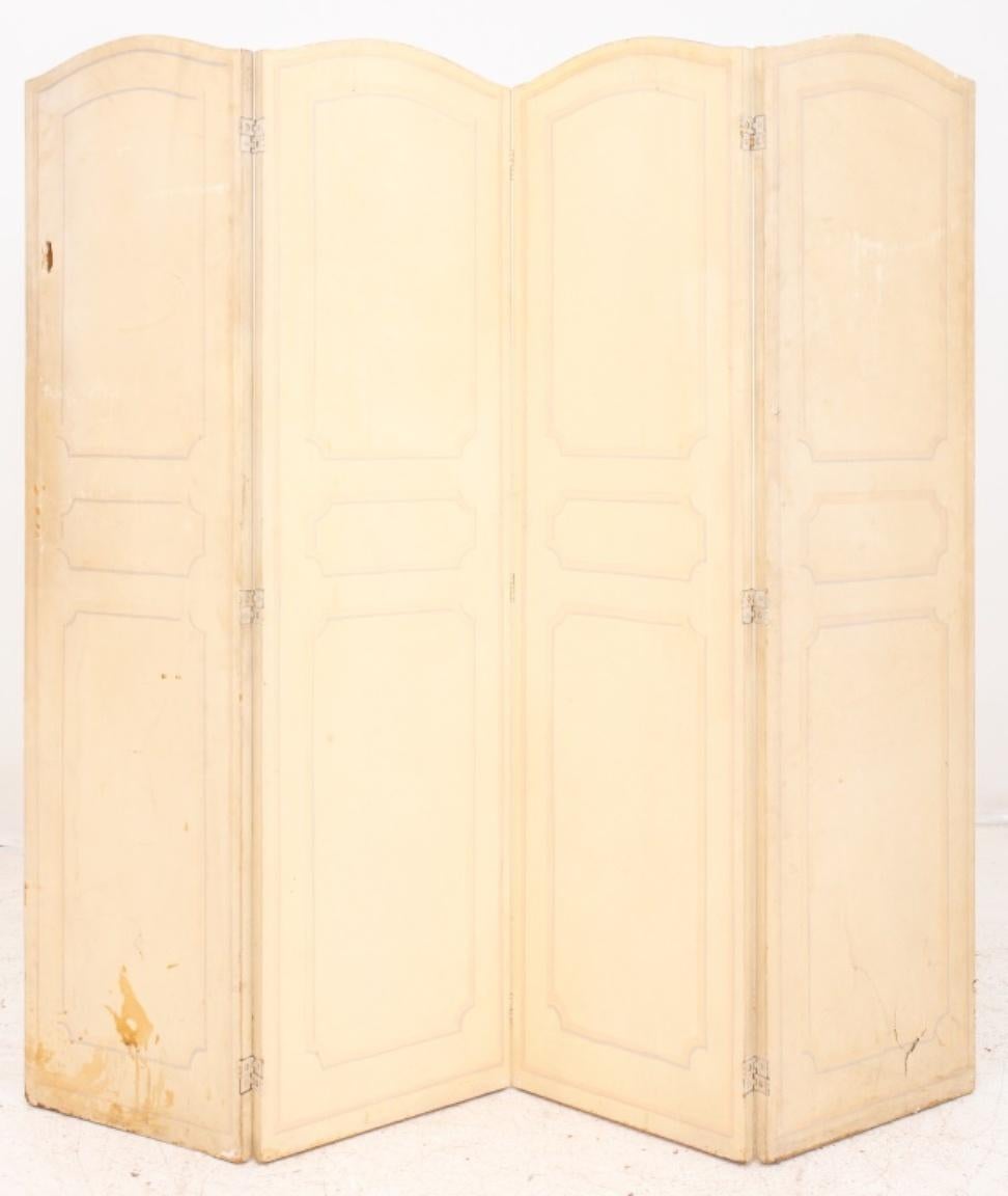 Louis XVI. Architektonischer Raumteiler mit 4 Tafeln (Holz) im Angebot