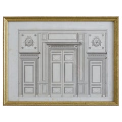 Louis XVI Architectural Print Plate by Rouyer