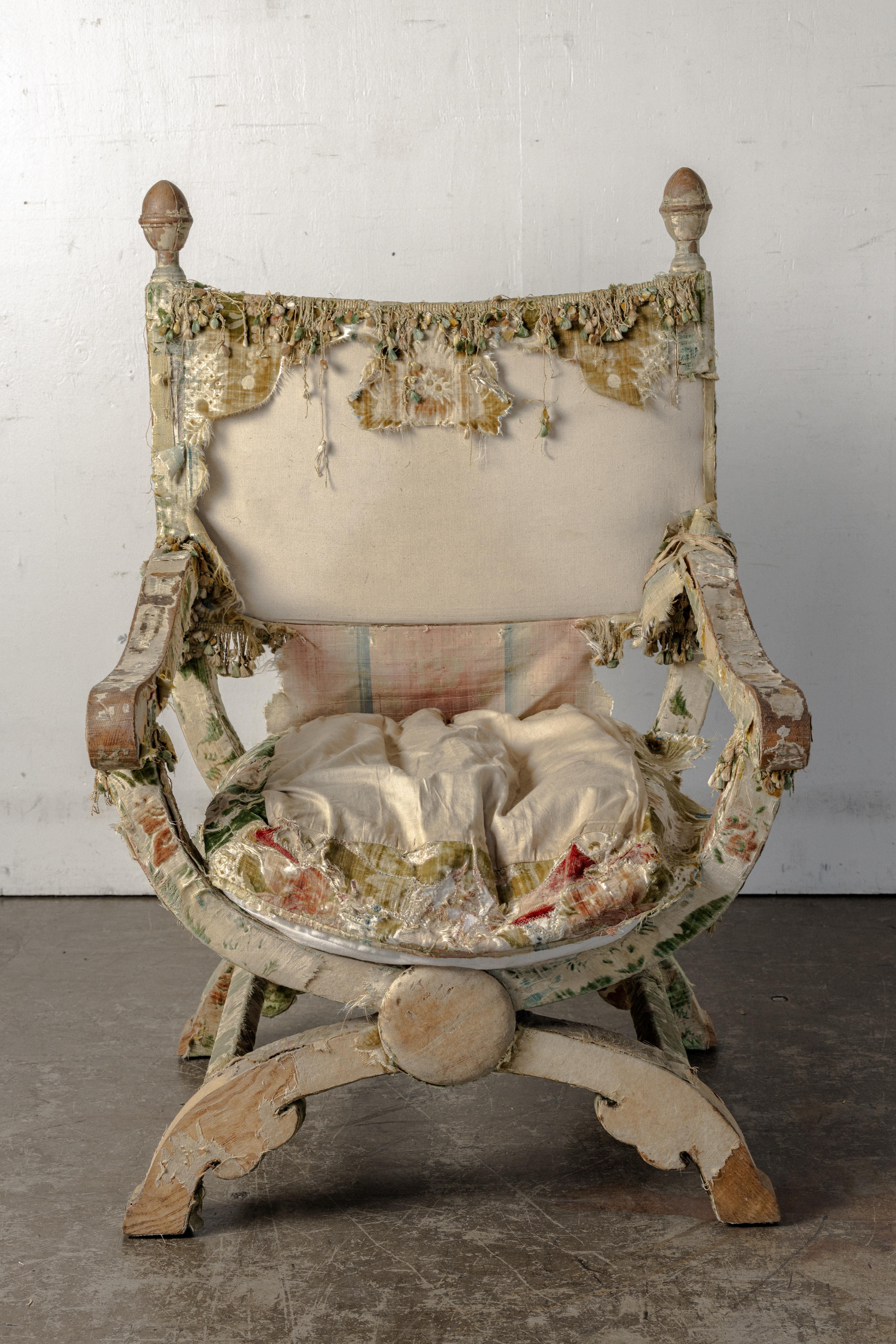 Linen Louis XVI Armchair