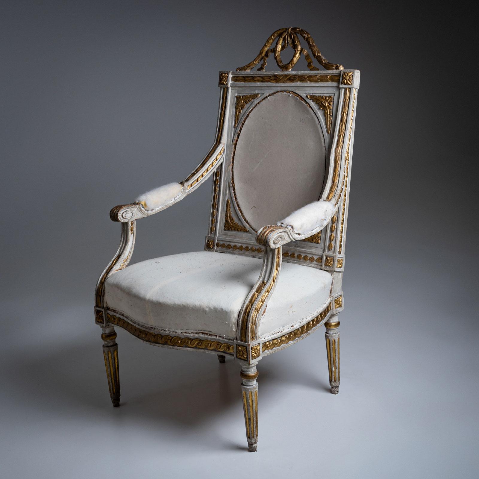 Louis XVI Armchair, Germany, Late 18th Century In Good Condition In Greding, DE