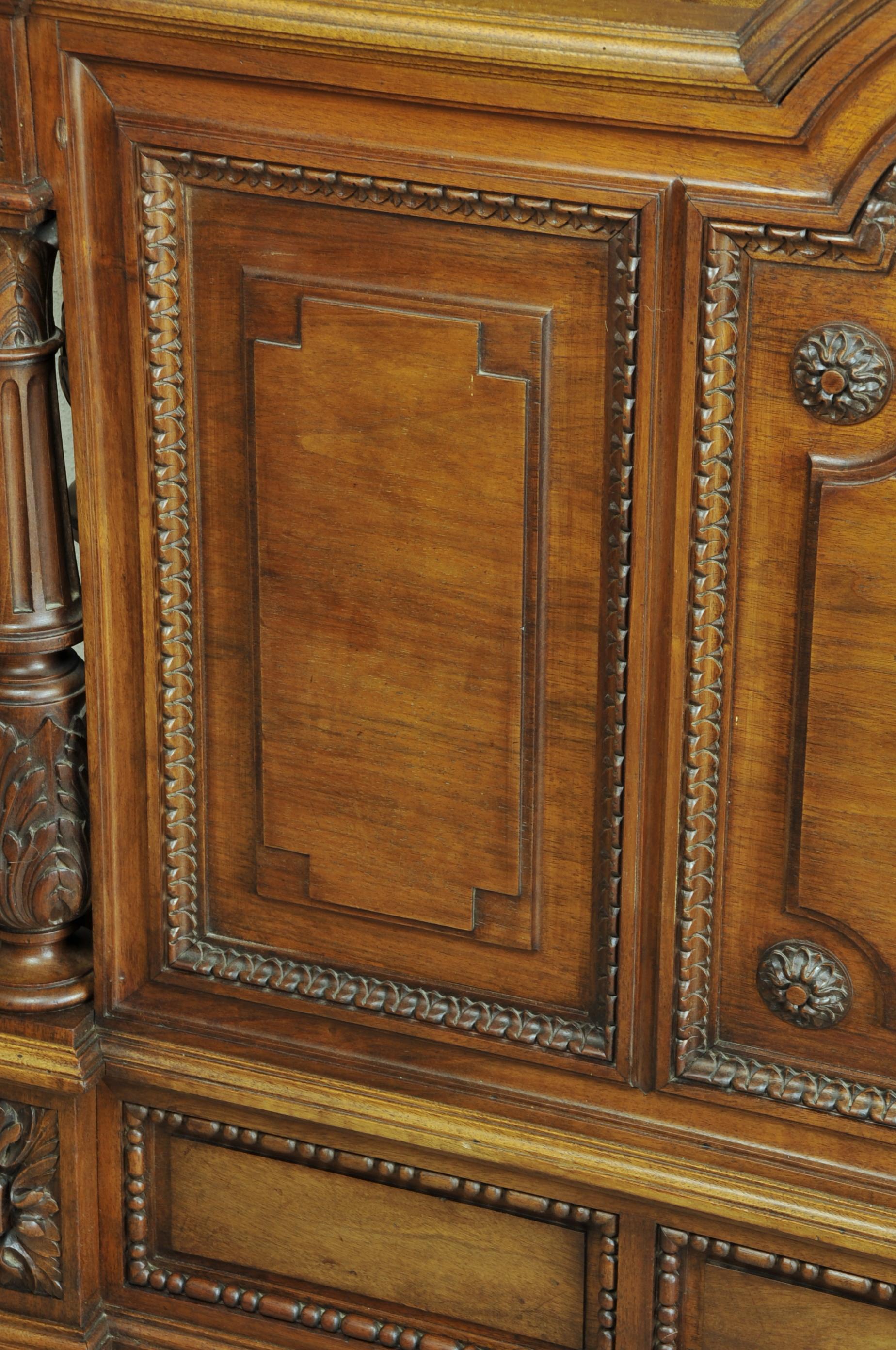 French Louis XVI Bedroom Furniture in Carved Walnut