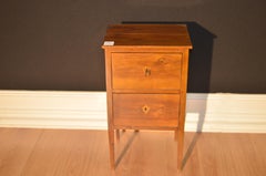 Louis XVI Bedside Table in Italian Walnut from 1810 Restored