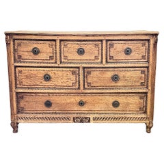 Louis XVI Bleached Oak Commode