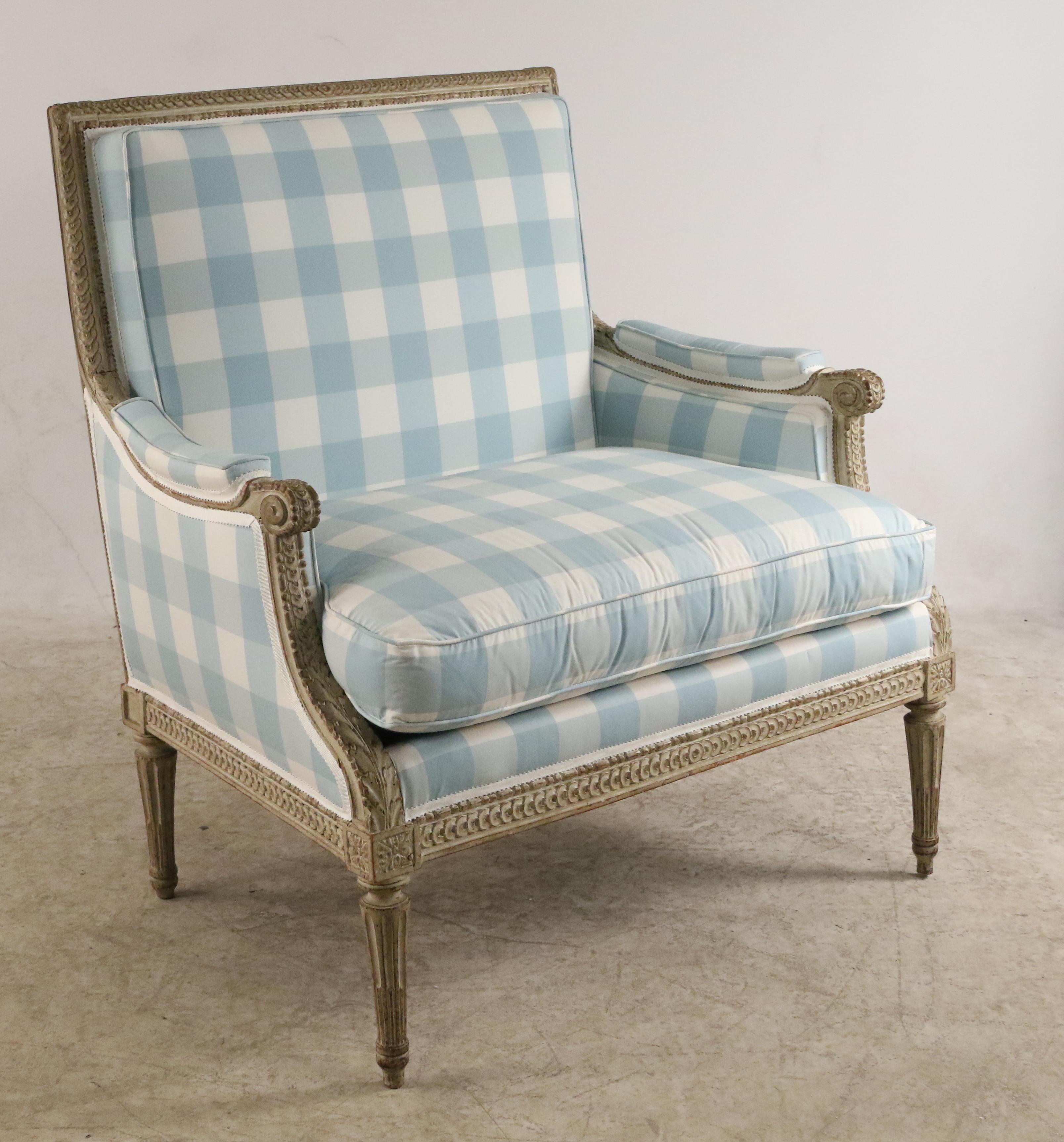 gingham chair