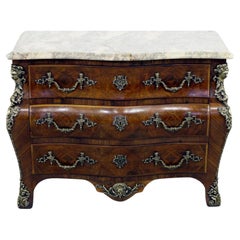 Louis XVI Bombe Chest Drawers Antique French Commode 1880