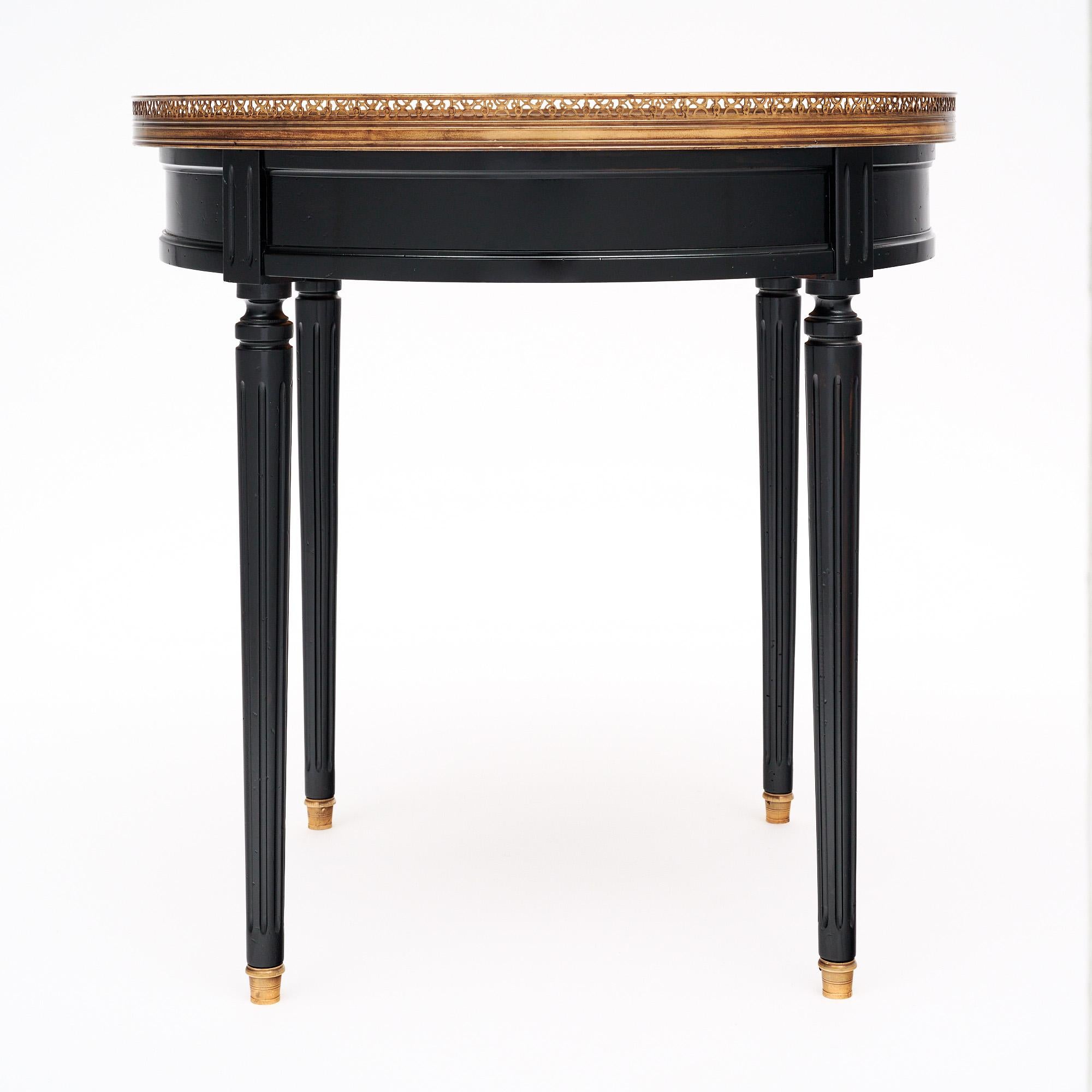 Milieu du XIXe siècle Table bouillotte française Louis XVI en vente
