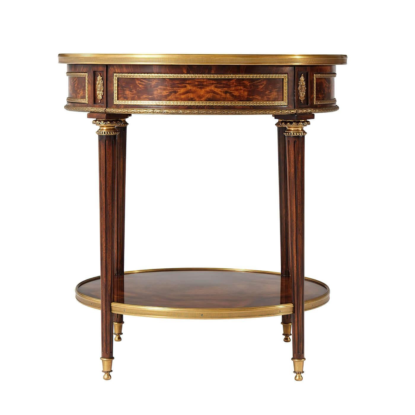 Louis XVI Bouillotte Lamp Table In New Condition For Sale In Westwood, NJ