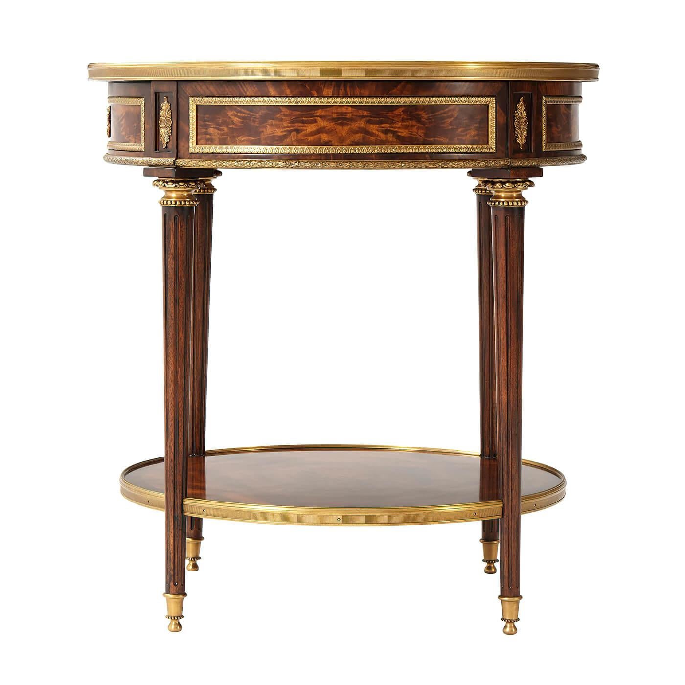 Contemporary Louis XVI Bouillotte Lamp Table For Sale