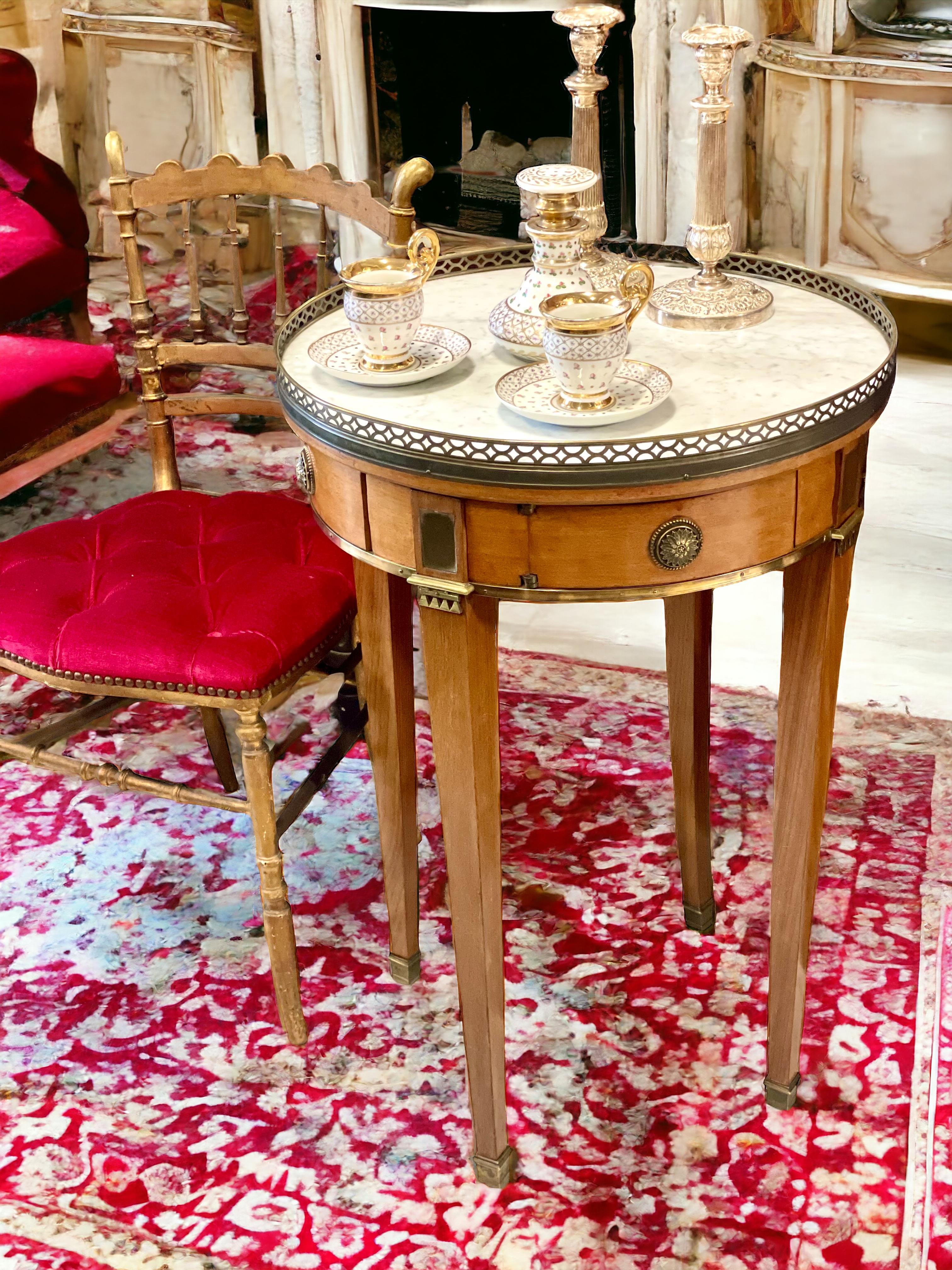 Louis XVI Bouillotte Table with Rotating Mechanism, 19th Century For Sale 3